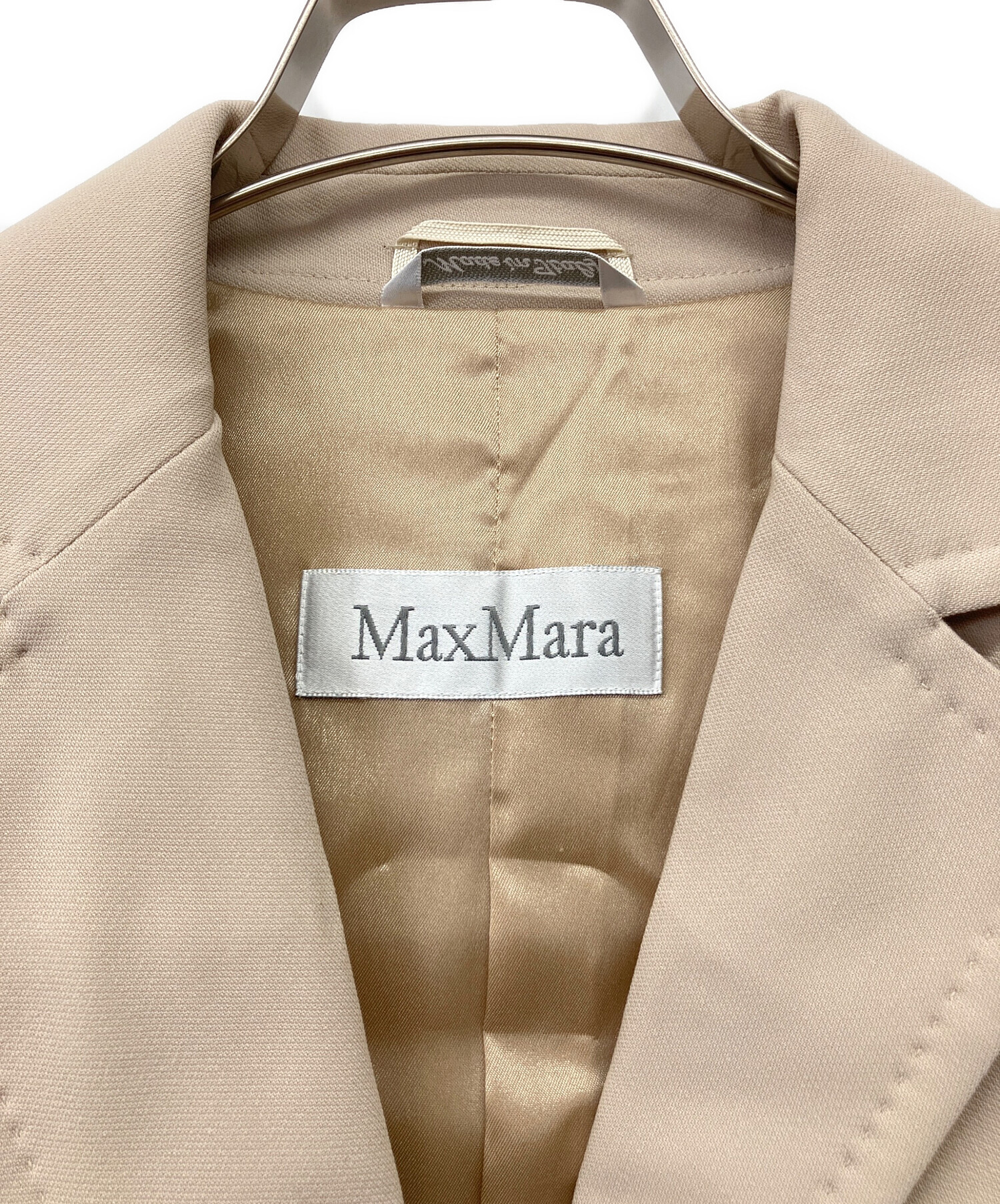 Max Mara マックスマーラ ビジネス M ベージュ 【古着】【中古】【送料無料】 Max Mara - Max Mara マックスマーラ ジャケット（その他） L ベージュ