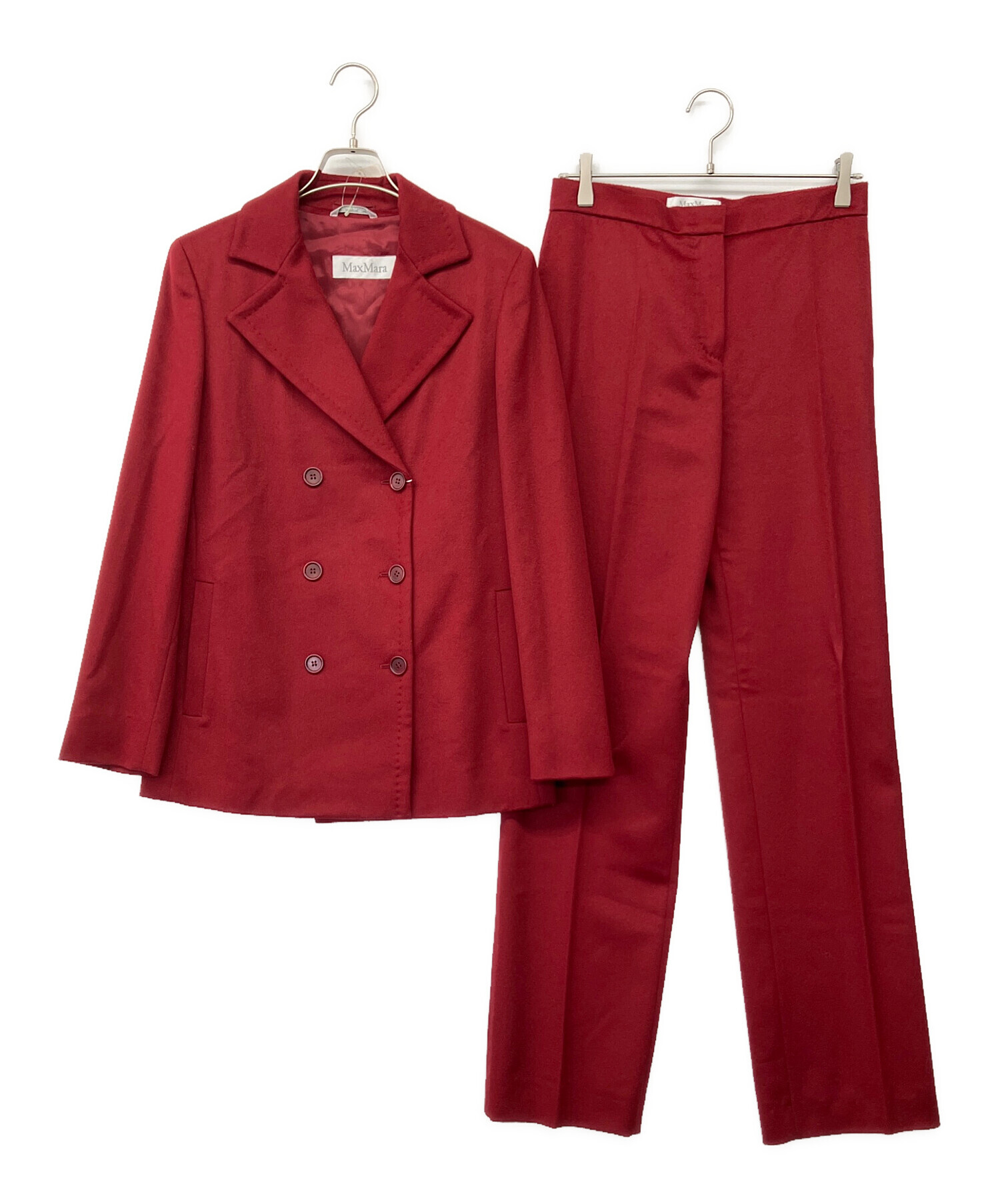 美品　希少　マックスマーラMaxMara ダブルブレスト　パンツスーツ　茶色 中古・古着通販】MaxMara (マックスマーラ) 90'sキャメルパンツダブル
