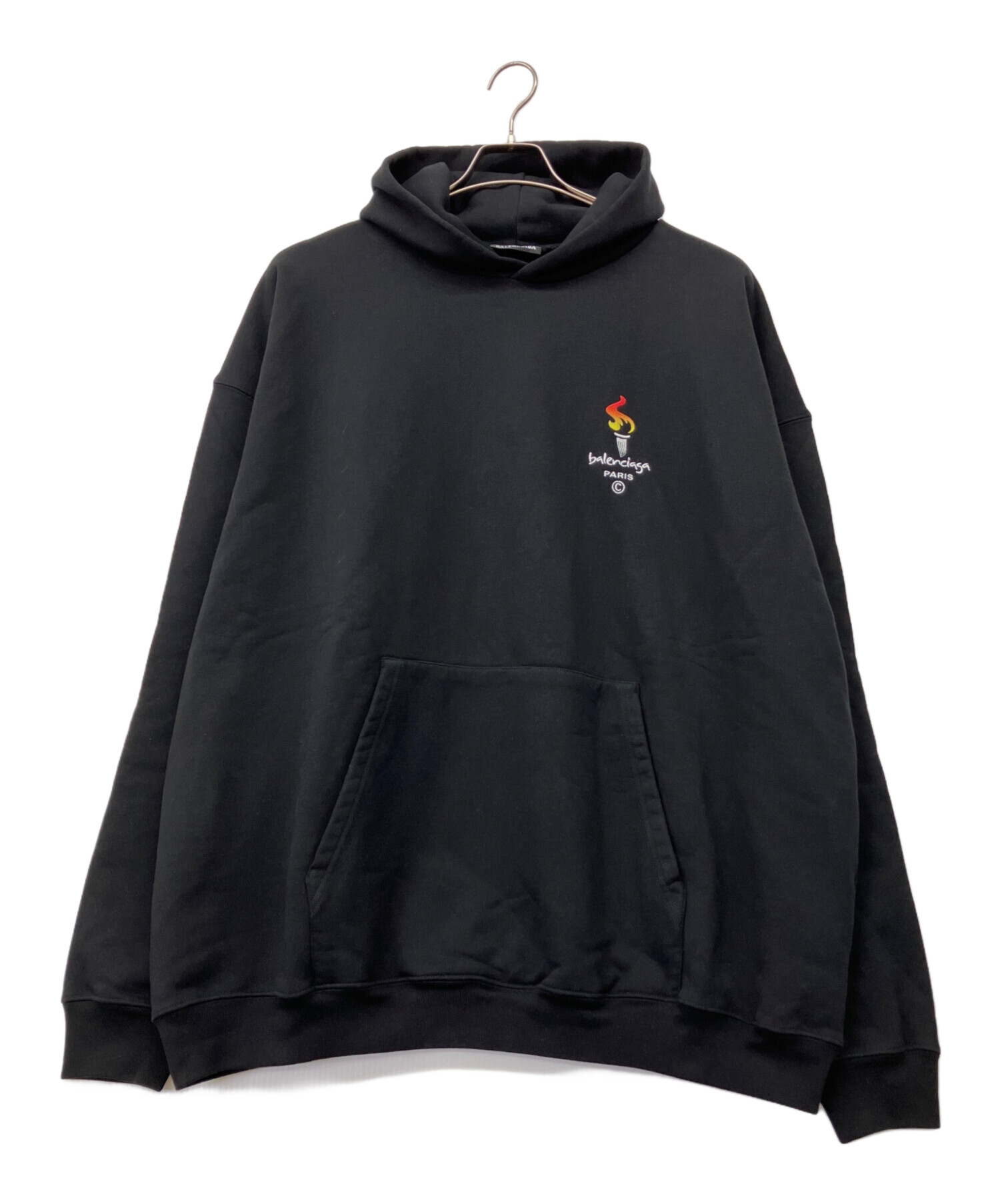 Balenciaga ブラック パーカー XS 中古・古着通販】BALENCIAGA (バレンシアガ) BALENCIAGA プルオーバー