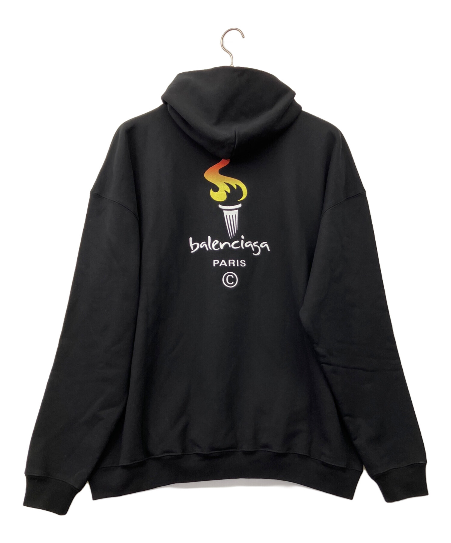 Balenciaga ブラック パーカー XS 中古・古着通販】BALENCIAGA (バレンシアガ) BALENCIAGA プルオーバー