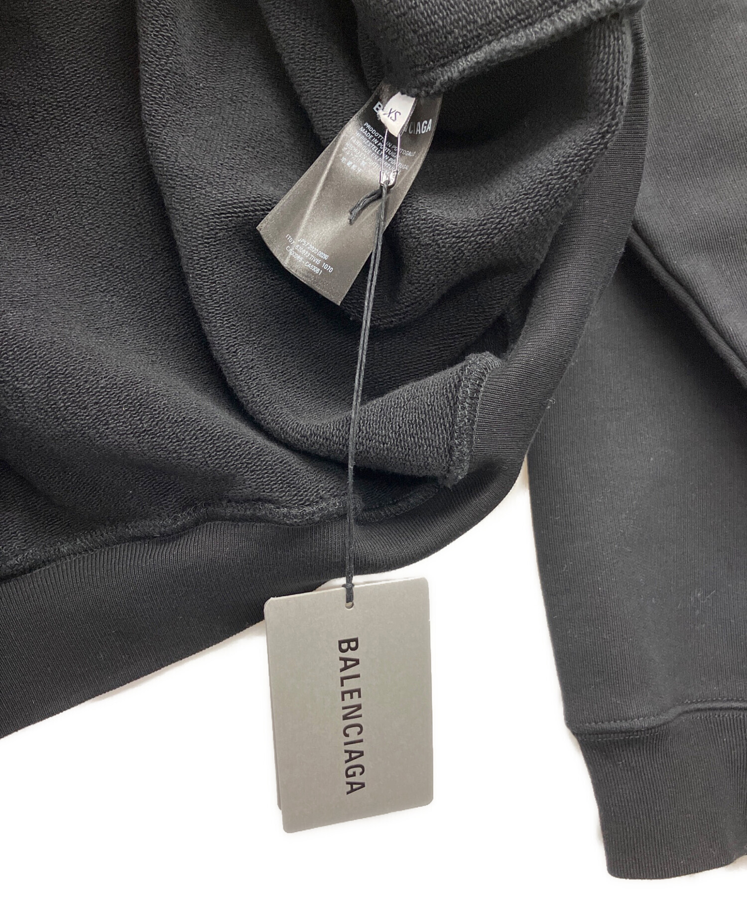 BALENCIAGA ビンテージ加工 パーカー スウェット xs 中古・古着通販】BALENCIAGA (バレンシアガ) プルオーバーパーカー