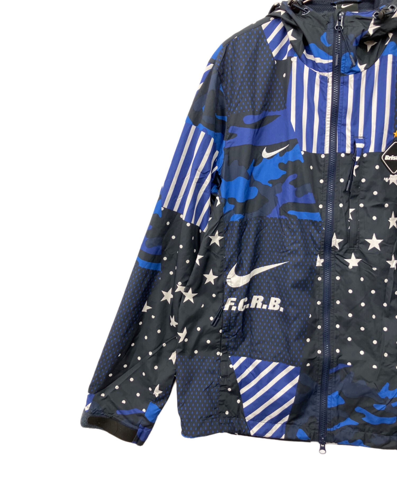 0*1様 FCRB WOVEN PRACTICE JACKET NAVY 中古・古着通販】NIKE (ナイキ) F.C.R.B. (エフシーレアルブリストル