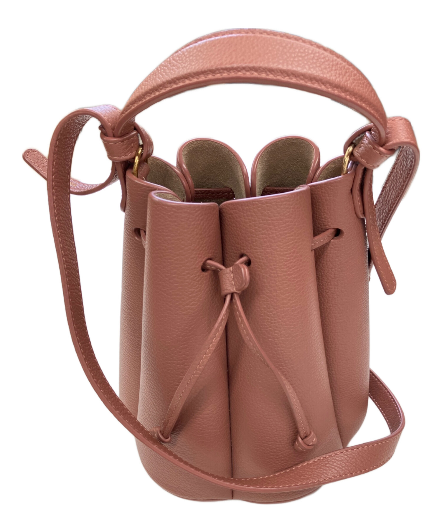 POLENE ポレーヌ ショルダーバッグ  ピンク 【古着】【中古】【送料無料】 中古・古着通販】POLENE (ポレーヌ) ショルダーバッグ ピンクベージュ