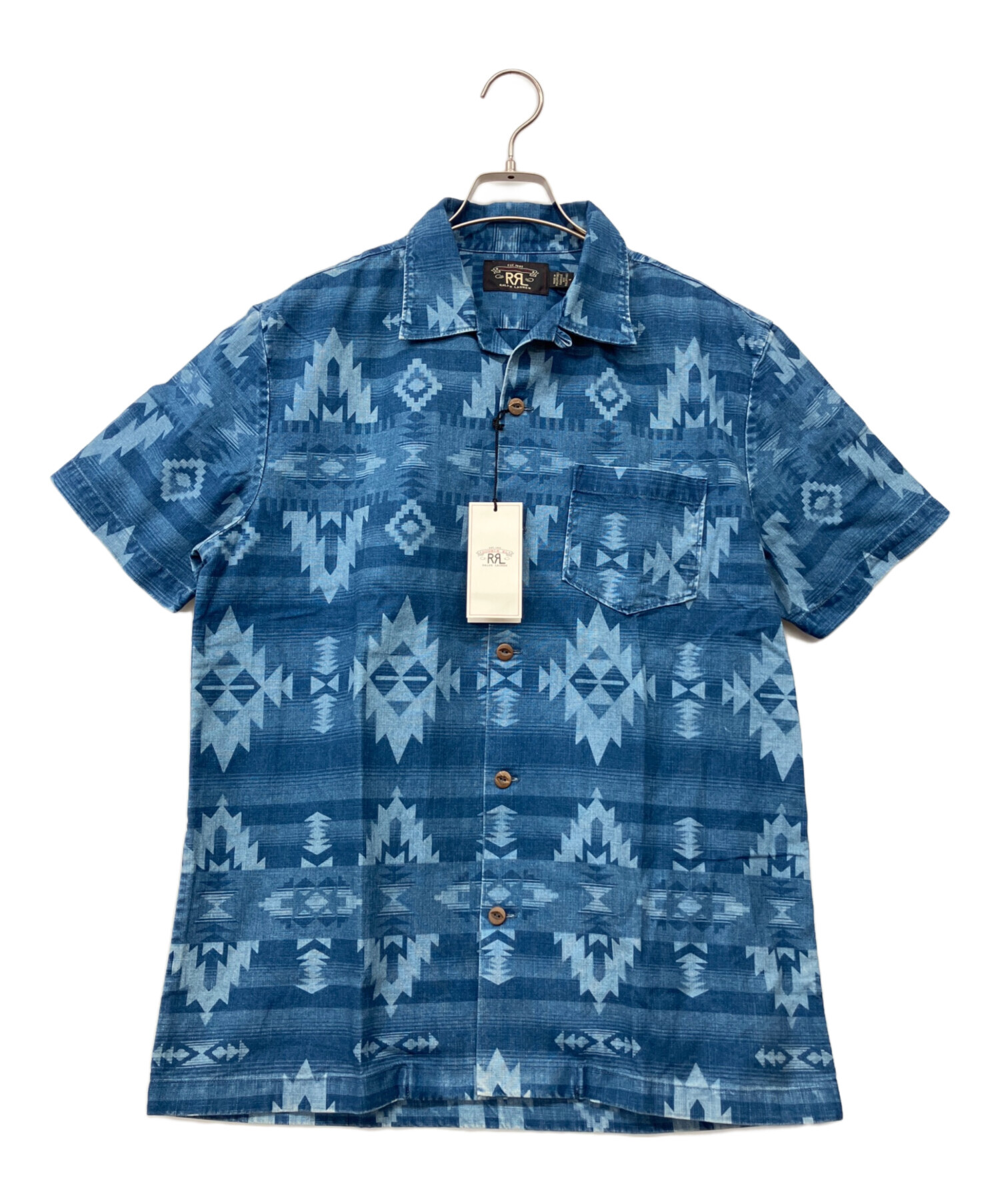 中古・古着通販】RRL (ダブルアールエル) 半袖シャツ インディゴ