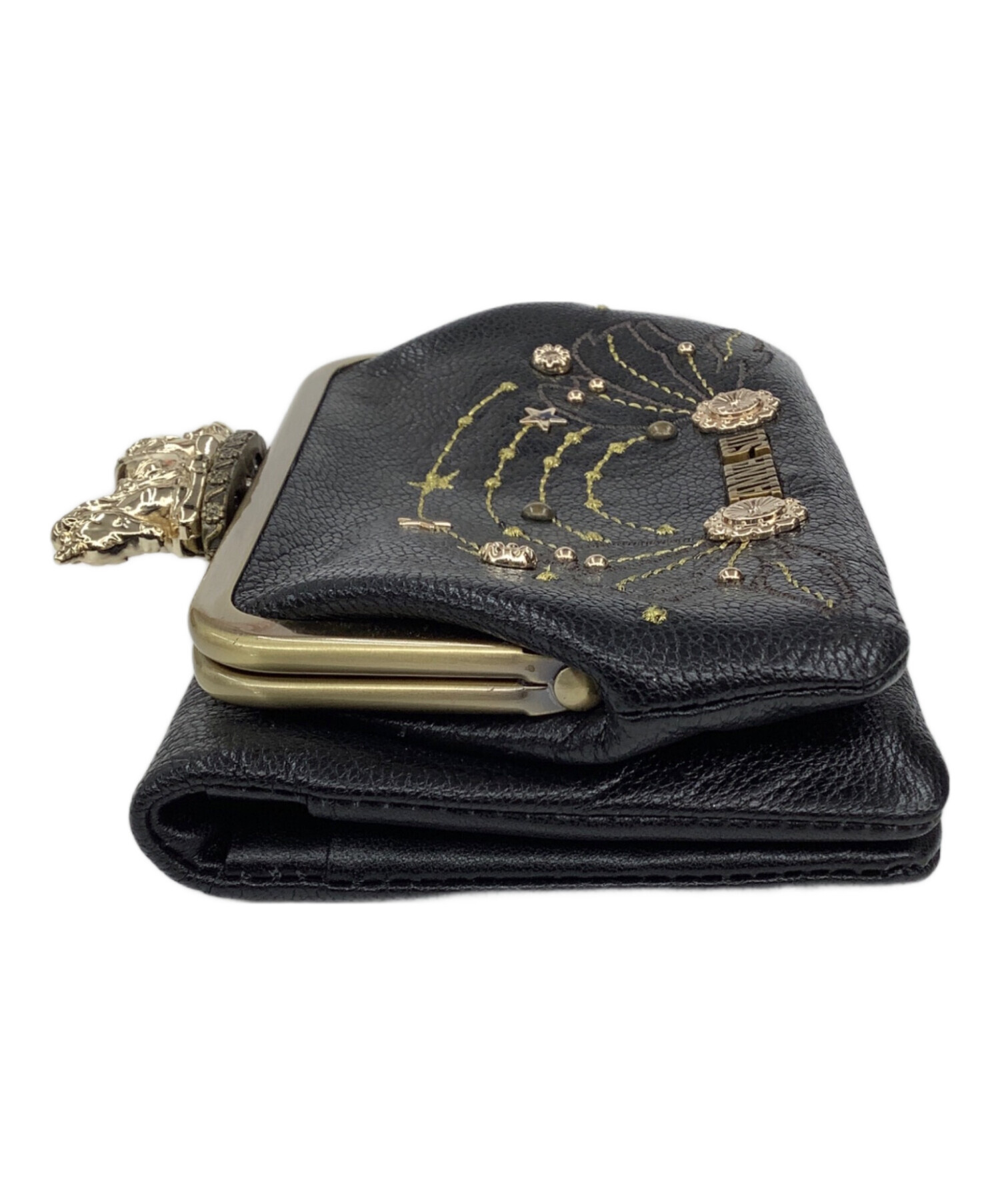中古・古着通販】ANNA SUI (アナスイ) がま口財布 ブラック｜ブランド