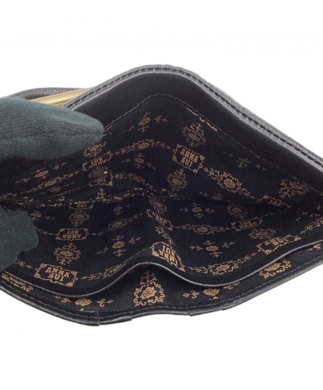 中古・古着通販】ANNA SUI (アナスイ) がま口財布 ブラック｜ブランド