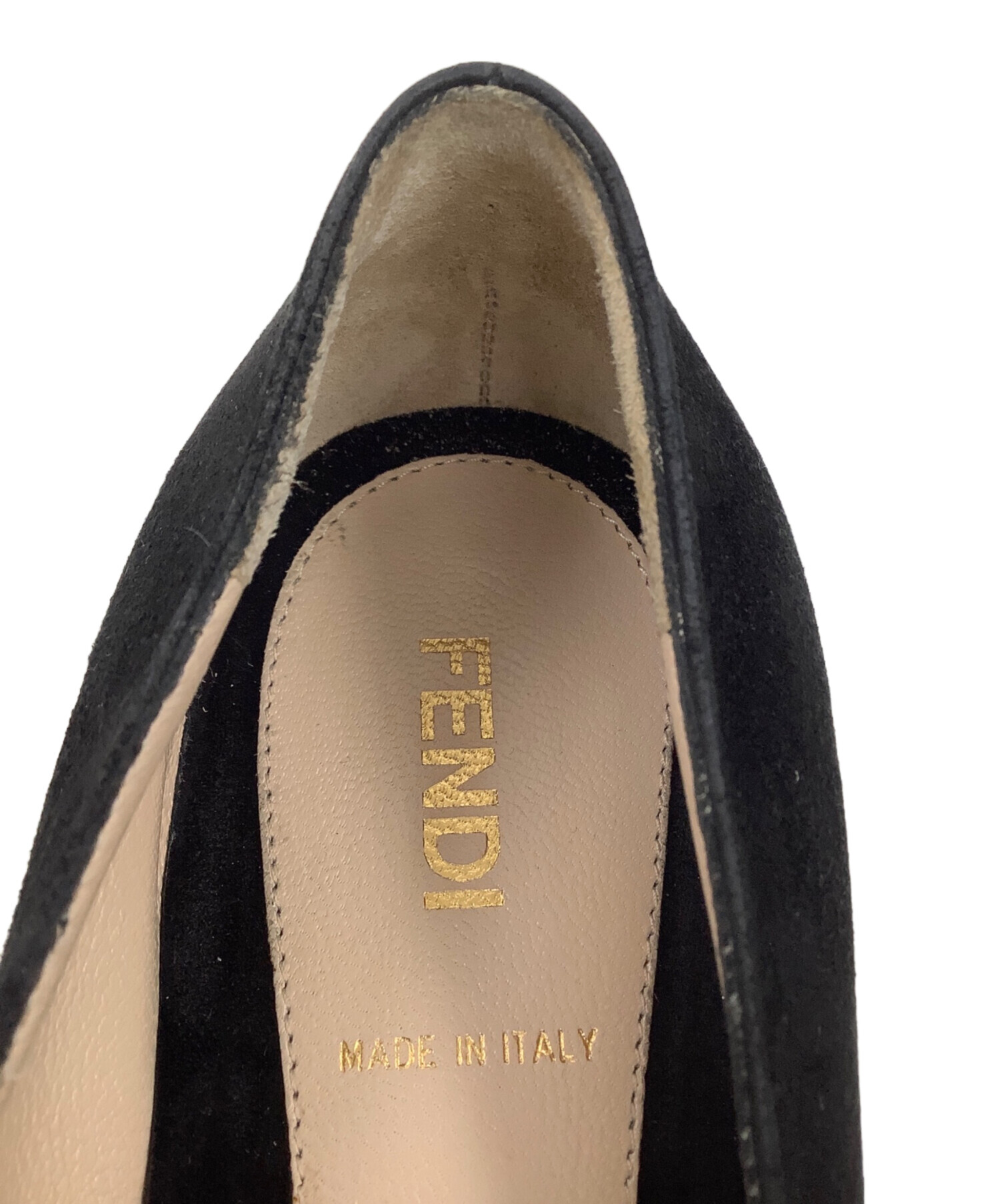 中古・古着通販】FENDI (フェンディ) スタッズパンプス ブラック