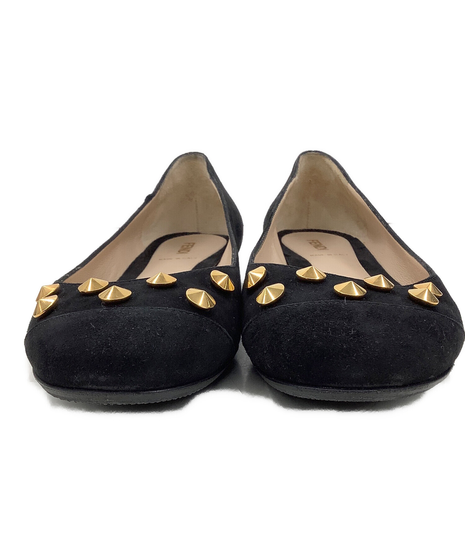 中古・古着通販】FENDI (フェンディ) スタッズパンプス ブラック