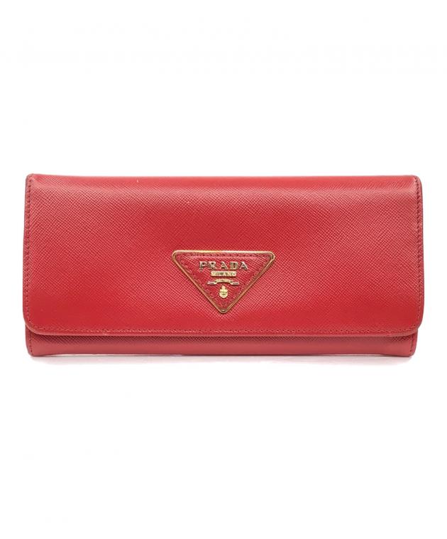 中古・古着通販】PRADA (プラダ) 長財布 レッド｜ブランド・古着通販 
