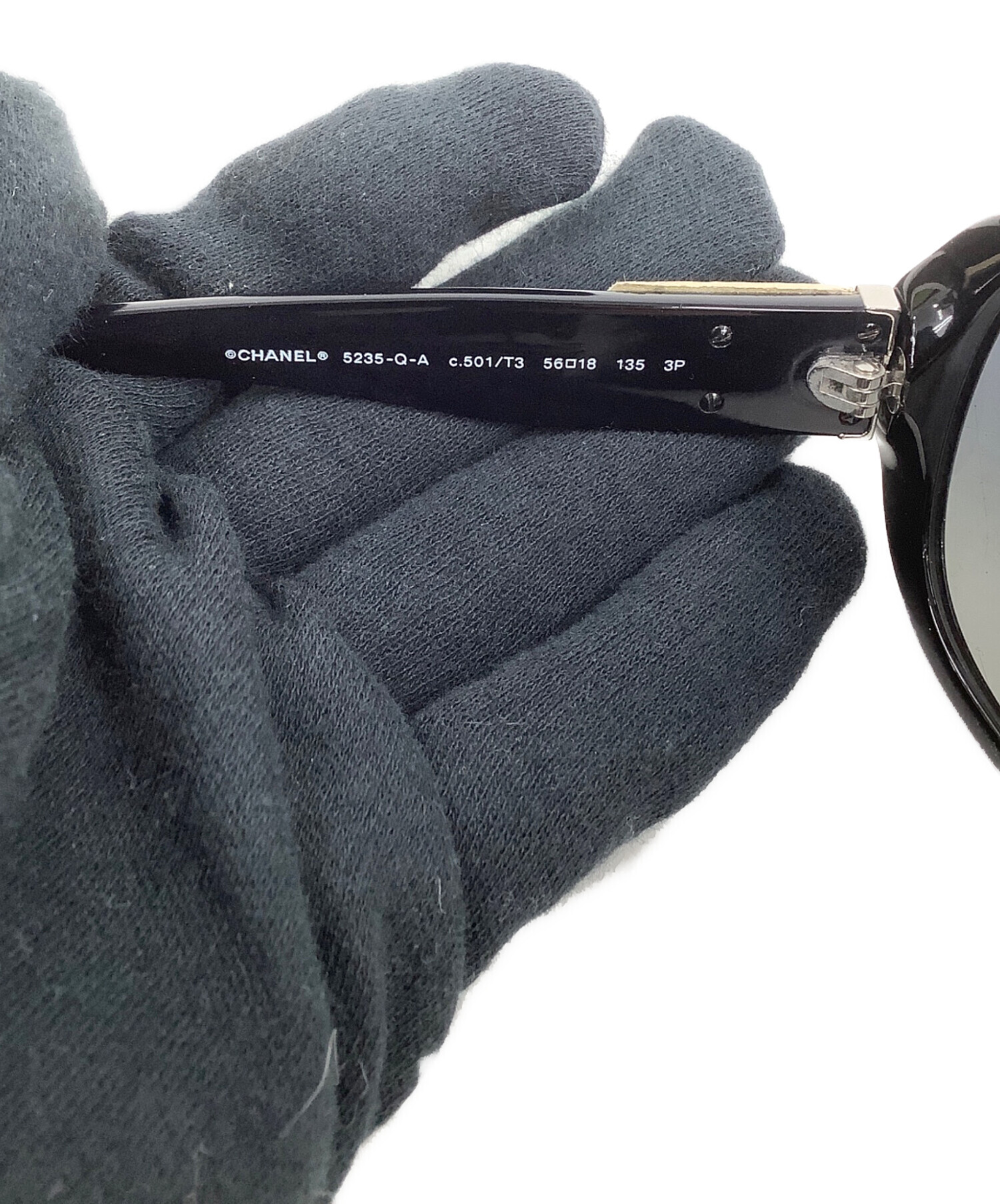 中古・古着通販】CHANEL (シャネル) サングラス ブラック サイズ:56