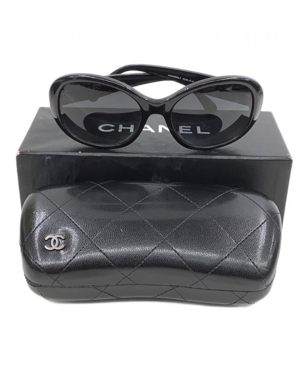 【美品未使用】シャネル サングラス黒 中古・古着通販】CHANEL (シャネル) サングラス ブラック サイズ:56