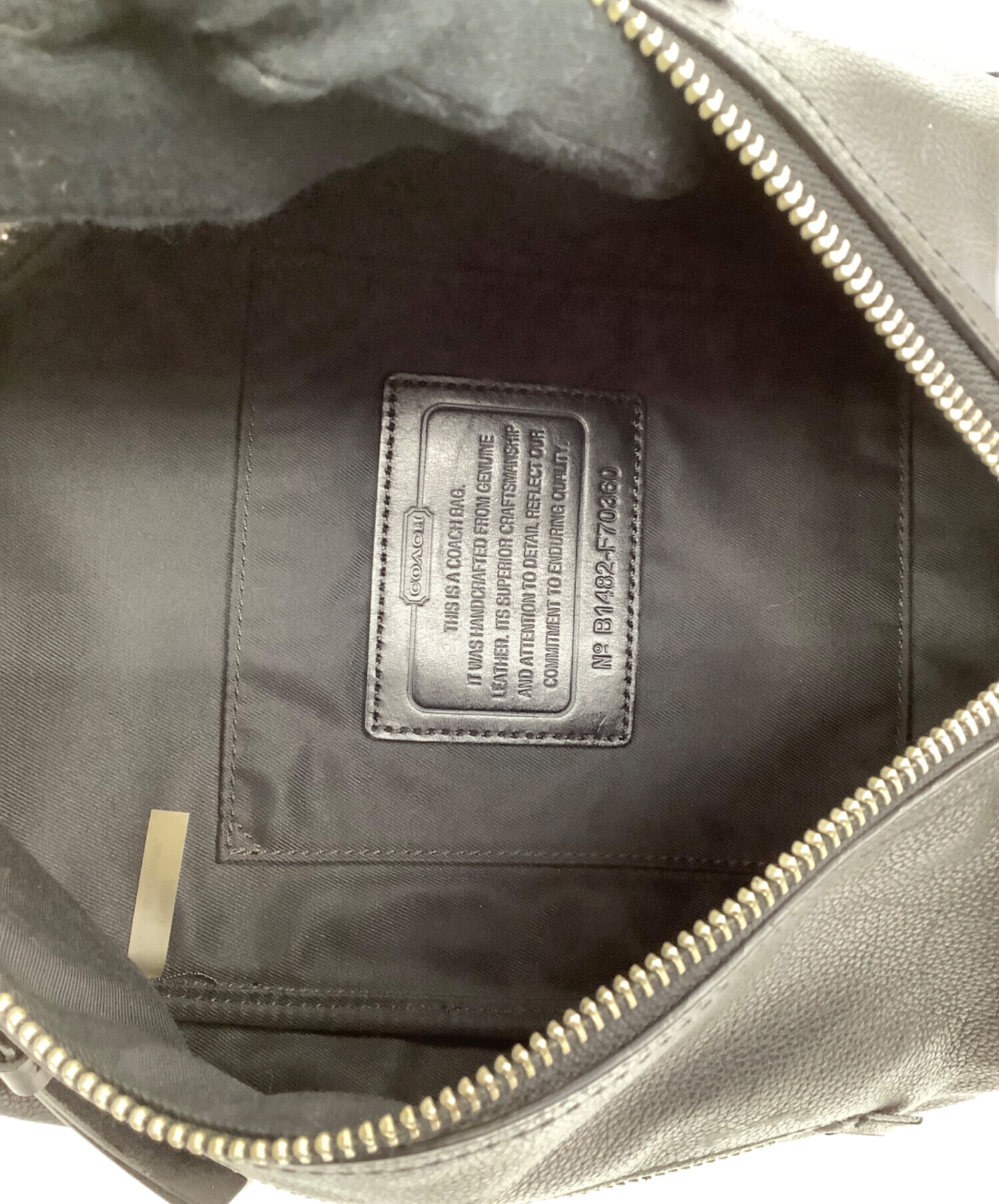 中古・古着通販】COACH (コーチ) ボディバッグ ブラック｜ブランド