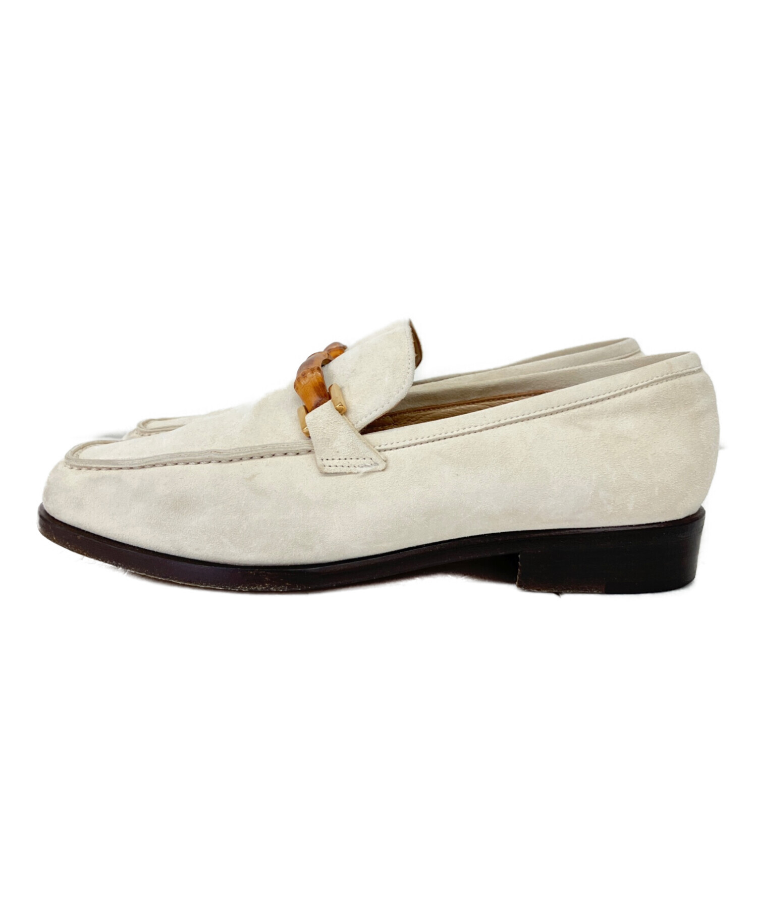 最終値下げ　Gucci 白ミュール 星と蜂刺繍　グッチ 中古・古着通販】GUCCI (グッチ) MOCASSINO PELLE MORS スウェード