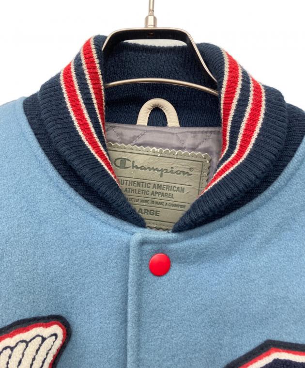 中古・古着通販】Champion (チャンピオン) フルデコスタジャン ブルー