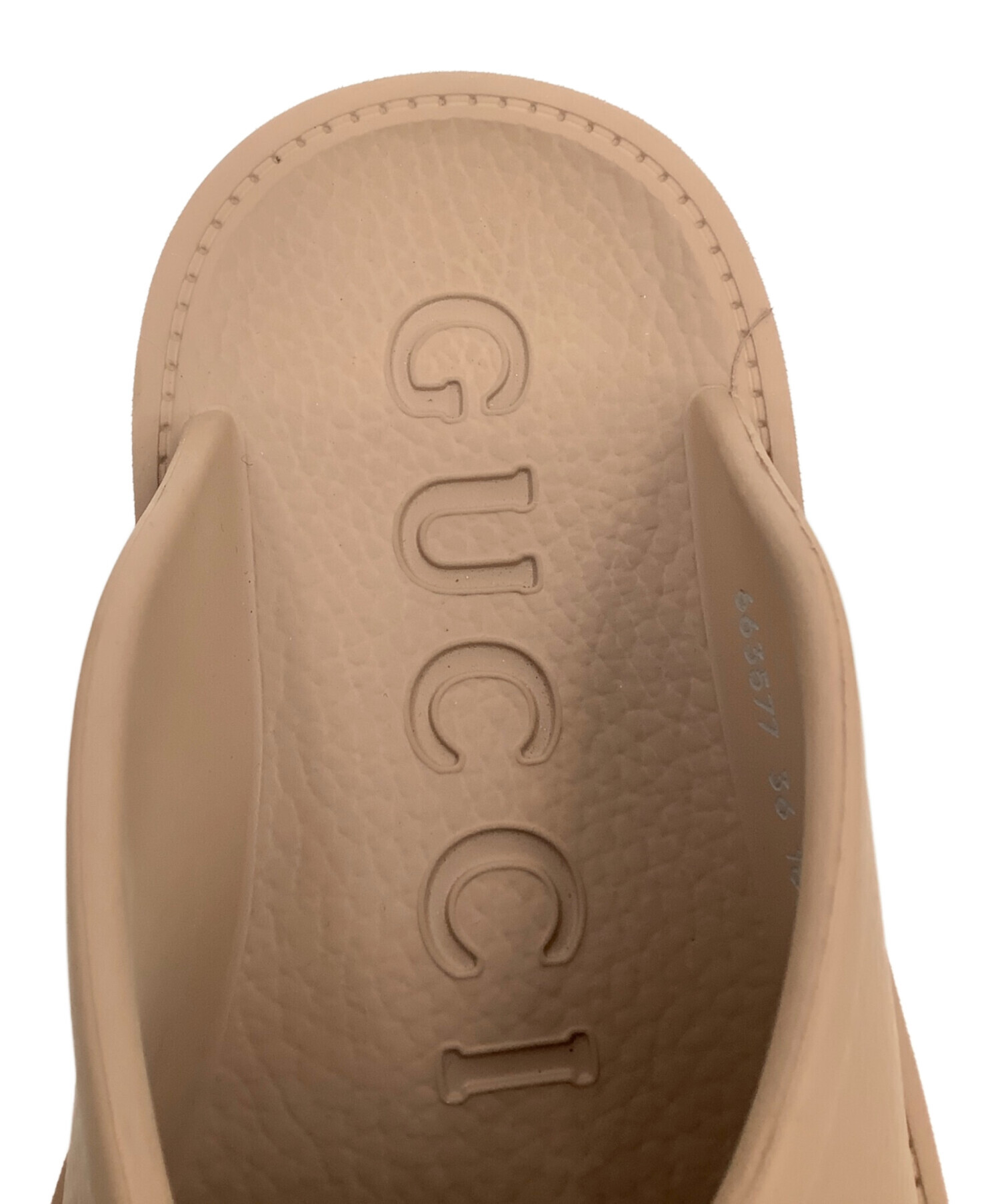 中古・古着通販】GUCCI (グッチ) プラットフォームサンダル ベージュ