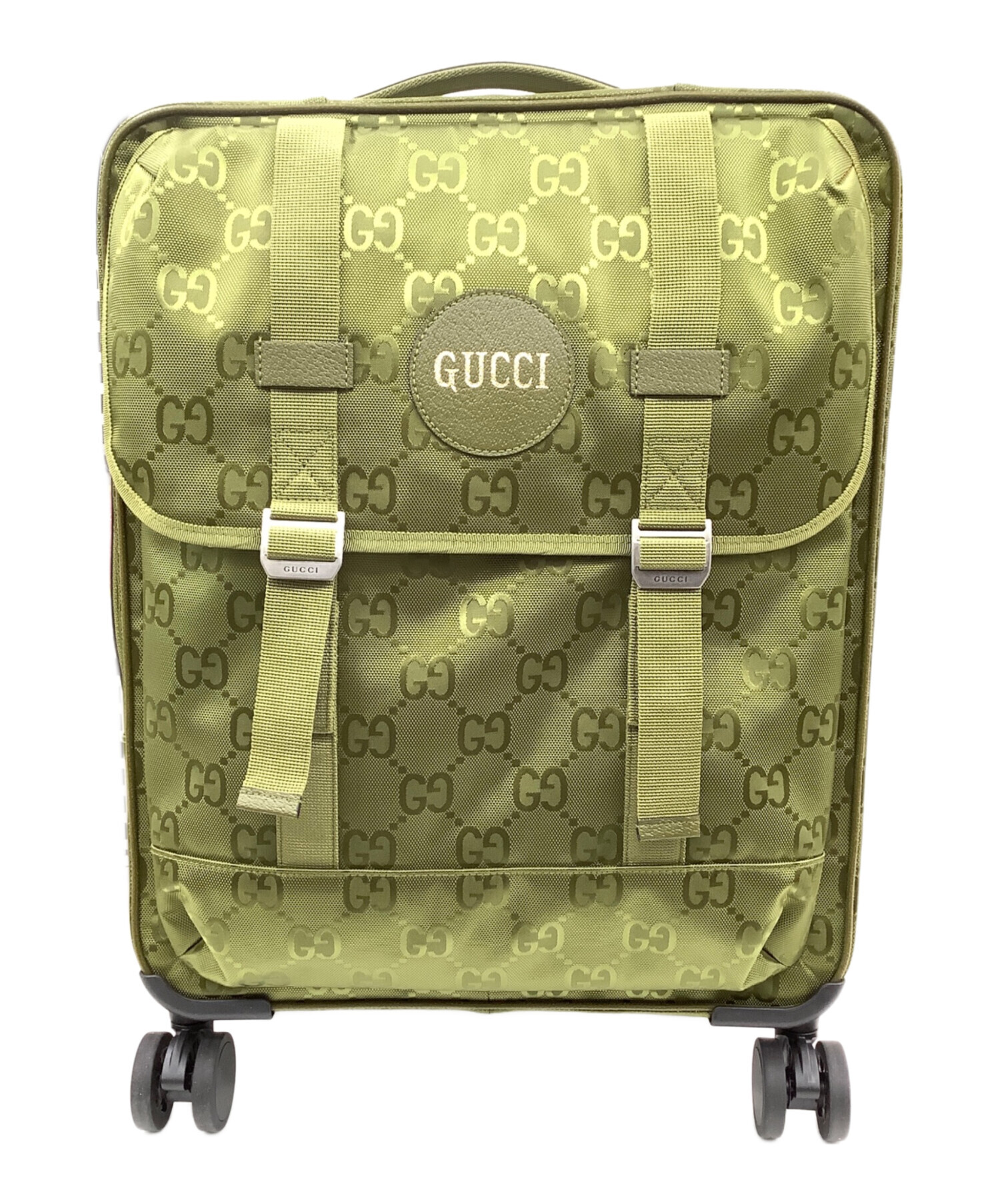 中古・古着通販】GUCCI (グッチ) キャリーバッグ グリーン｜ブランド