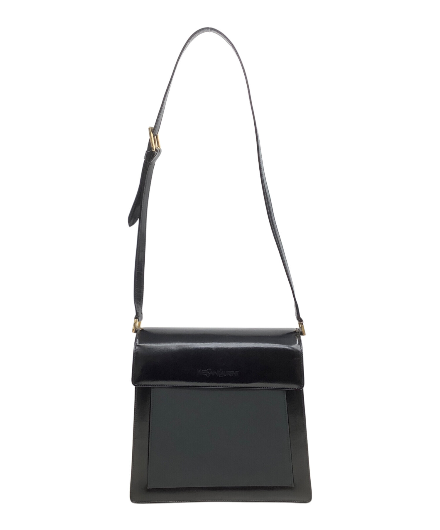 AINT AURENT オブリーク レザー ショルダーバッグ 中古品~~~ 中古・古着通販】Yves Saint Laurent (イヴサンローラン) ショルダー