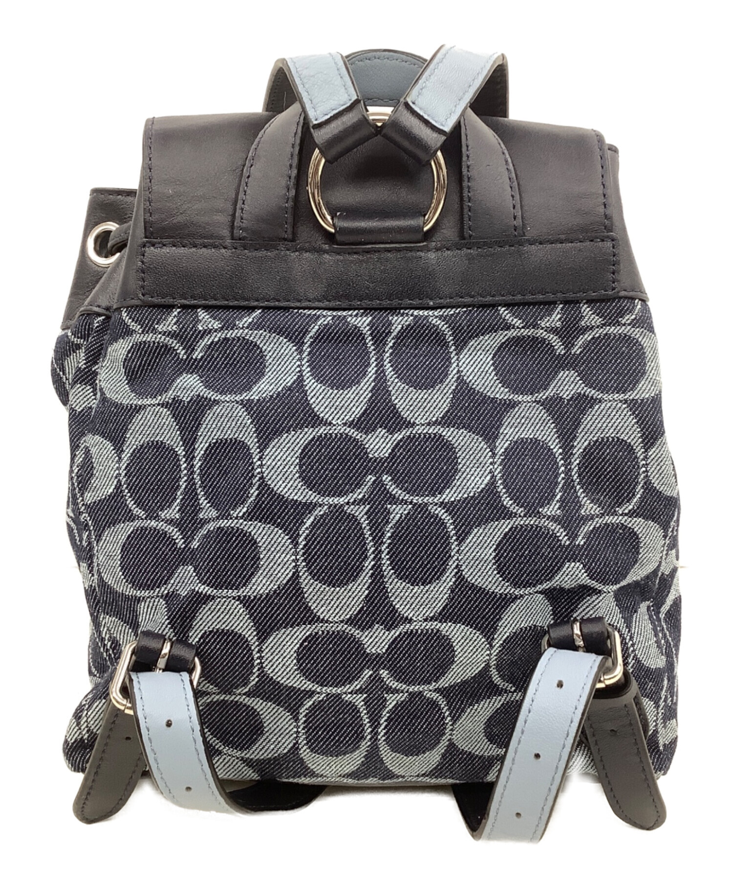 中古・古着通販】COACH (コーチ) ビリー バッグパック デニム ネイビー