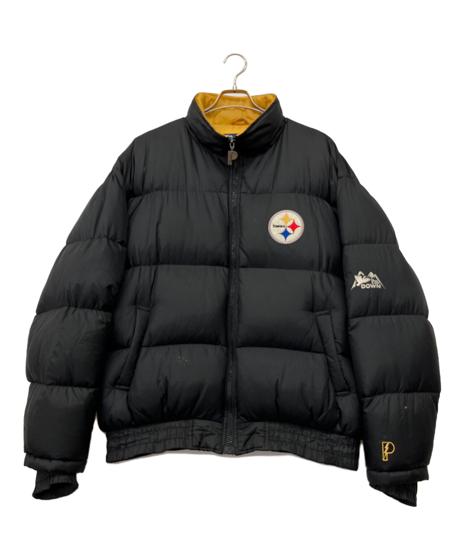 NFL Pittsburgh Steelers ダウン　フード取り外し可能 中古・古着通販】PRO PLAYER (プロ プレイヤー) NFL PITTSBURGH
