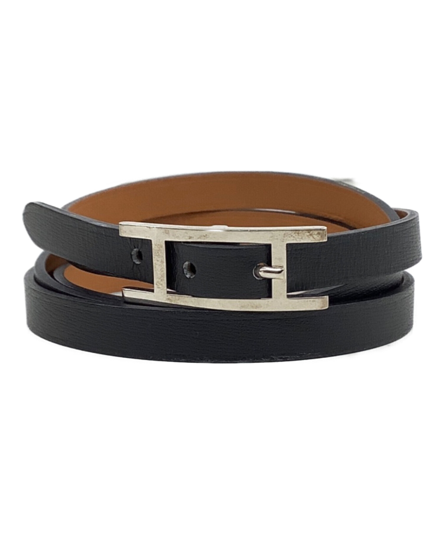中古・古着通販】HERMES (エルメス) アピⅢ レザーブレスレット