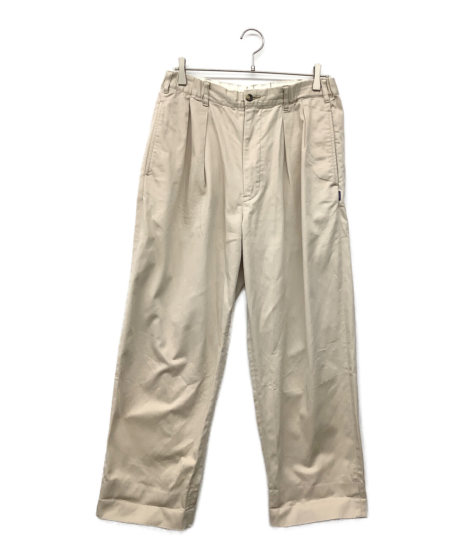 パンツ TapWater Cotton Chino Tuck Trouser 34 中古・古着通販】TapWater (タップウォーター) Cotton Chino Tuck