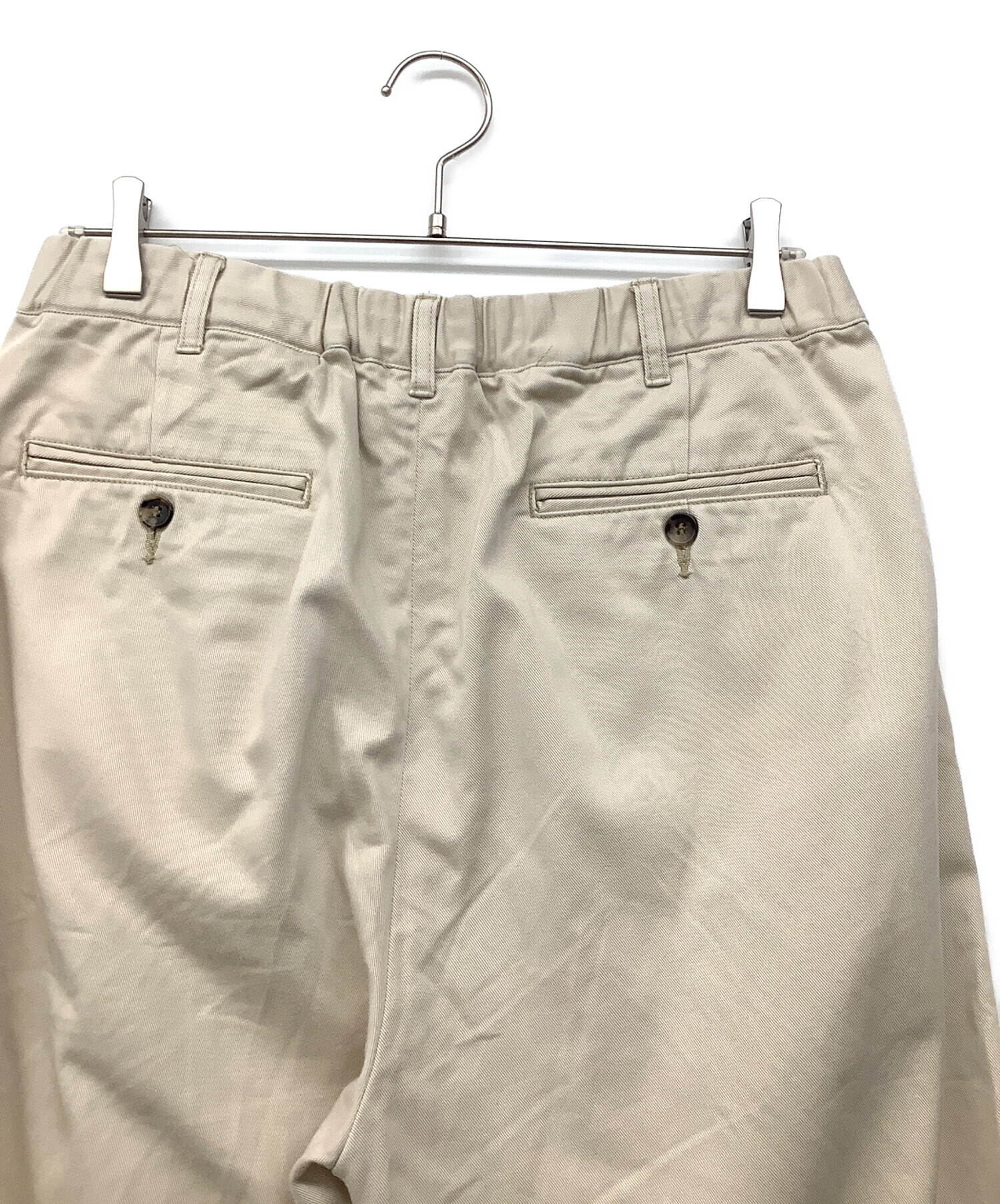 Tapwater Chino Tuck Trousers チノトラウザー 中古・古着通販】TapWater (タップウォーター) Cotton Chino Tuck