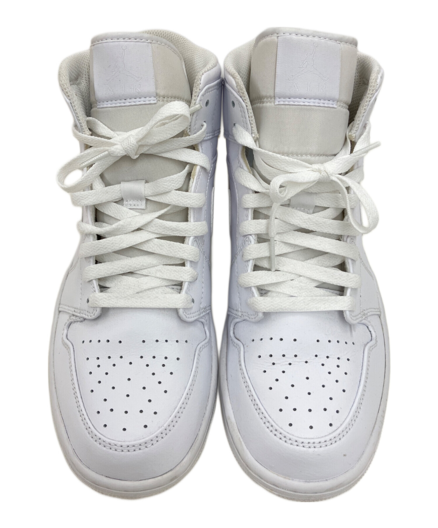中古・古着通販】NIKE (ナイキ) Air Jordan 1 Mid ホワイト サイズ:27