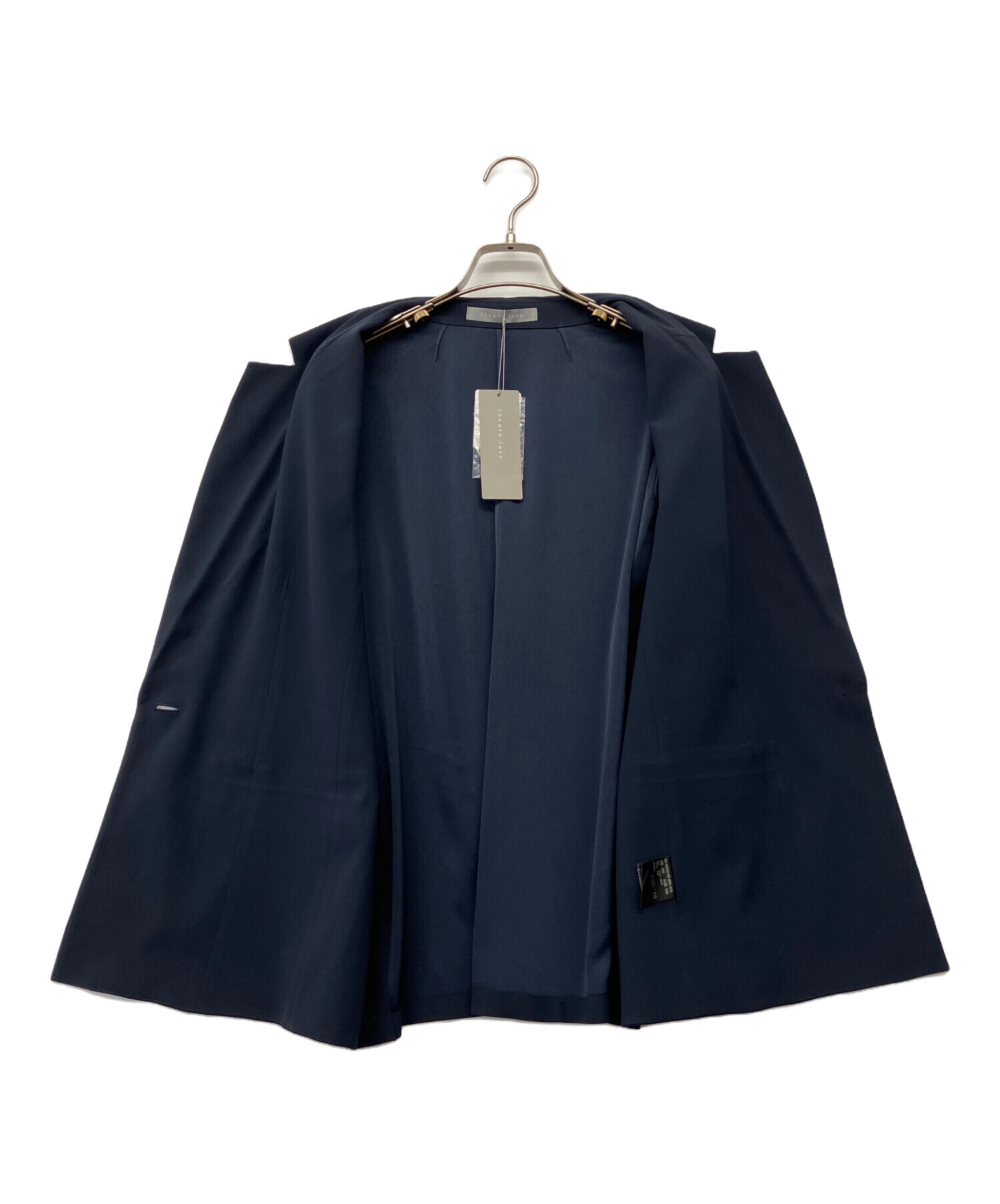再値下げ！【3月購入品】セオリーリュクス 美品 ダブルジャケット ネイビー 中古・古着通販】theory luxe (セオリーリュクス) バックサテン