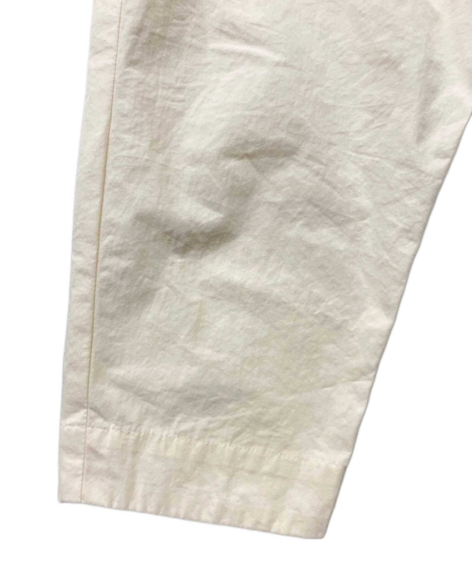 中古・古着通販】Yoli (ヨリ) コットンテーパードパンツ ベージュ