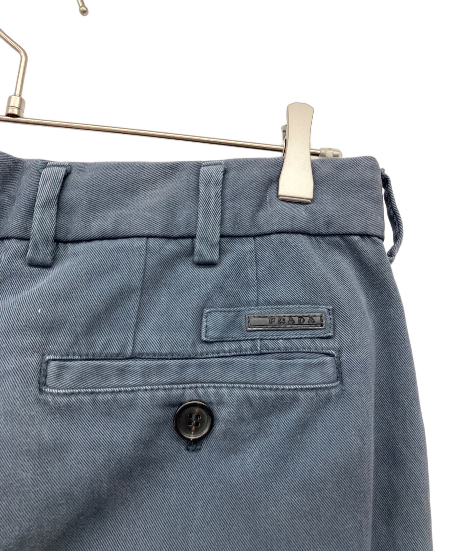 中古・古着通販】PRADA (プラダ) コットンパンツ グレー サイズ:46s