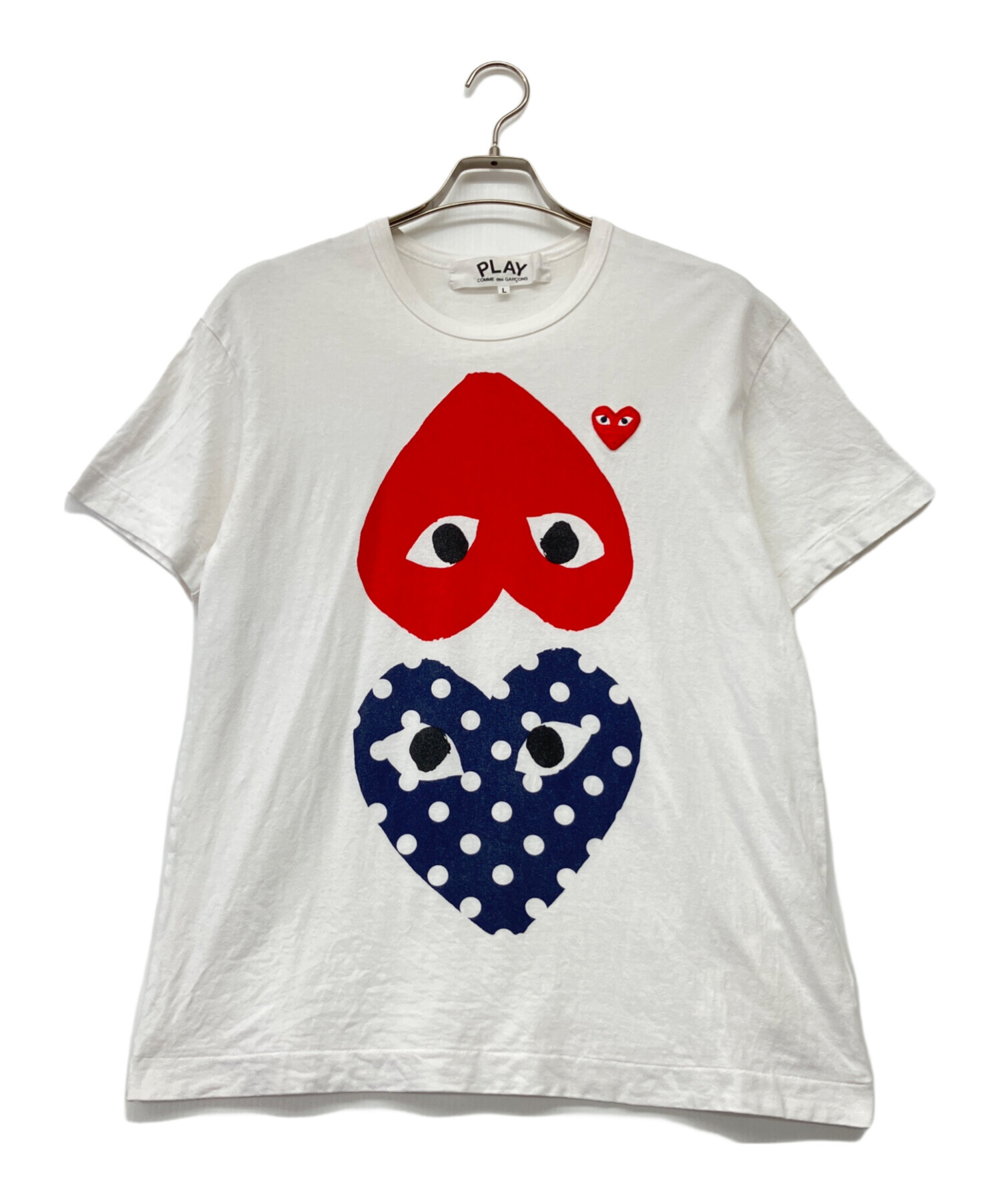 値下げ交渉○PLAY COMME des GARCONS ハートロゴ Tシャツ 中古・古着通販】PLAY COMME des GARCONS (プレイコムデギャルソン