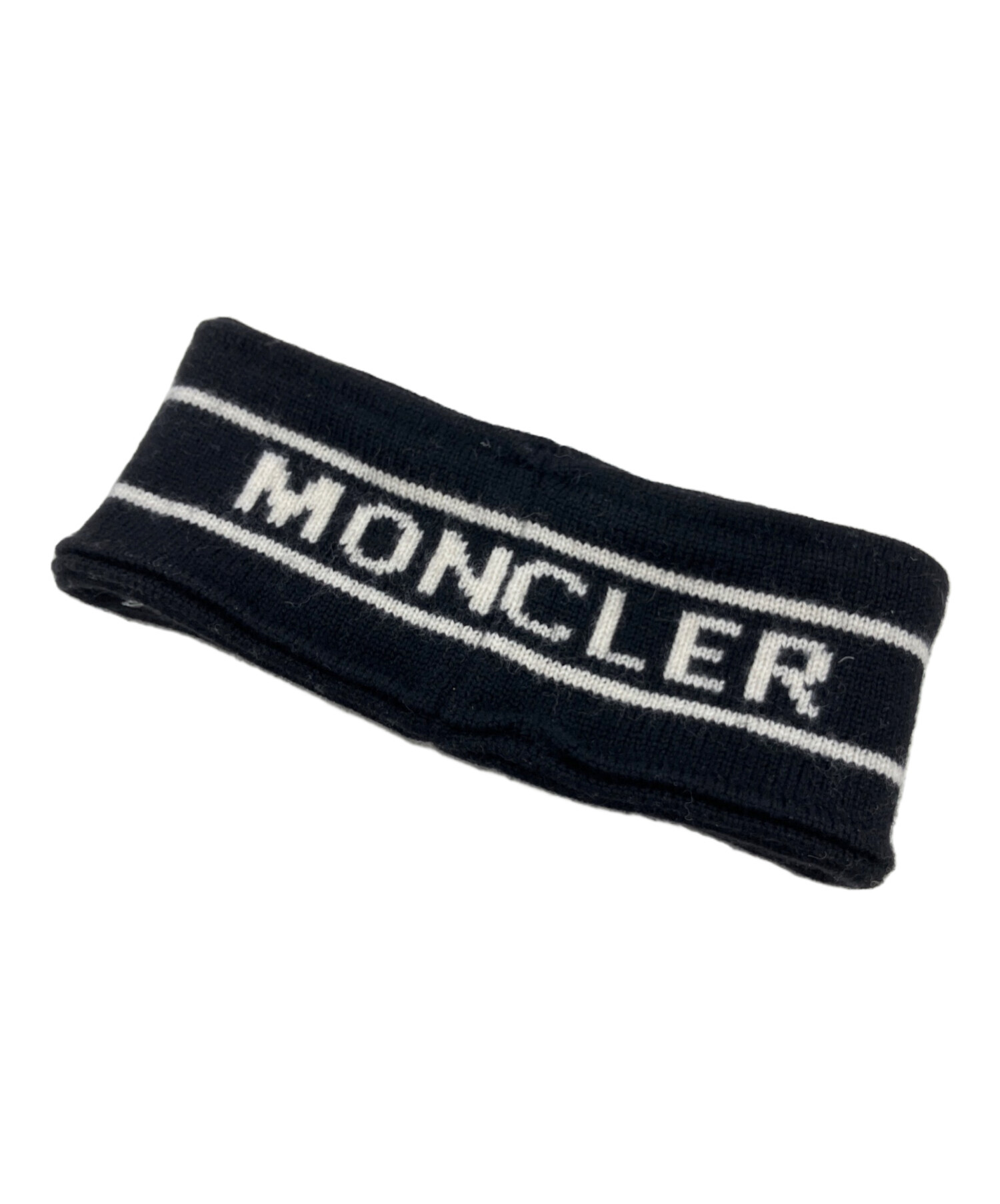 中古・古着通販】MONCLER (モンクレール) ヘアバンド ブラック