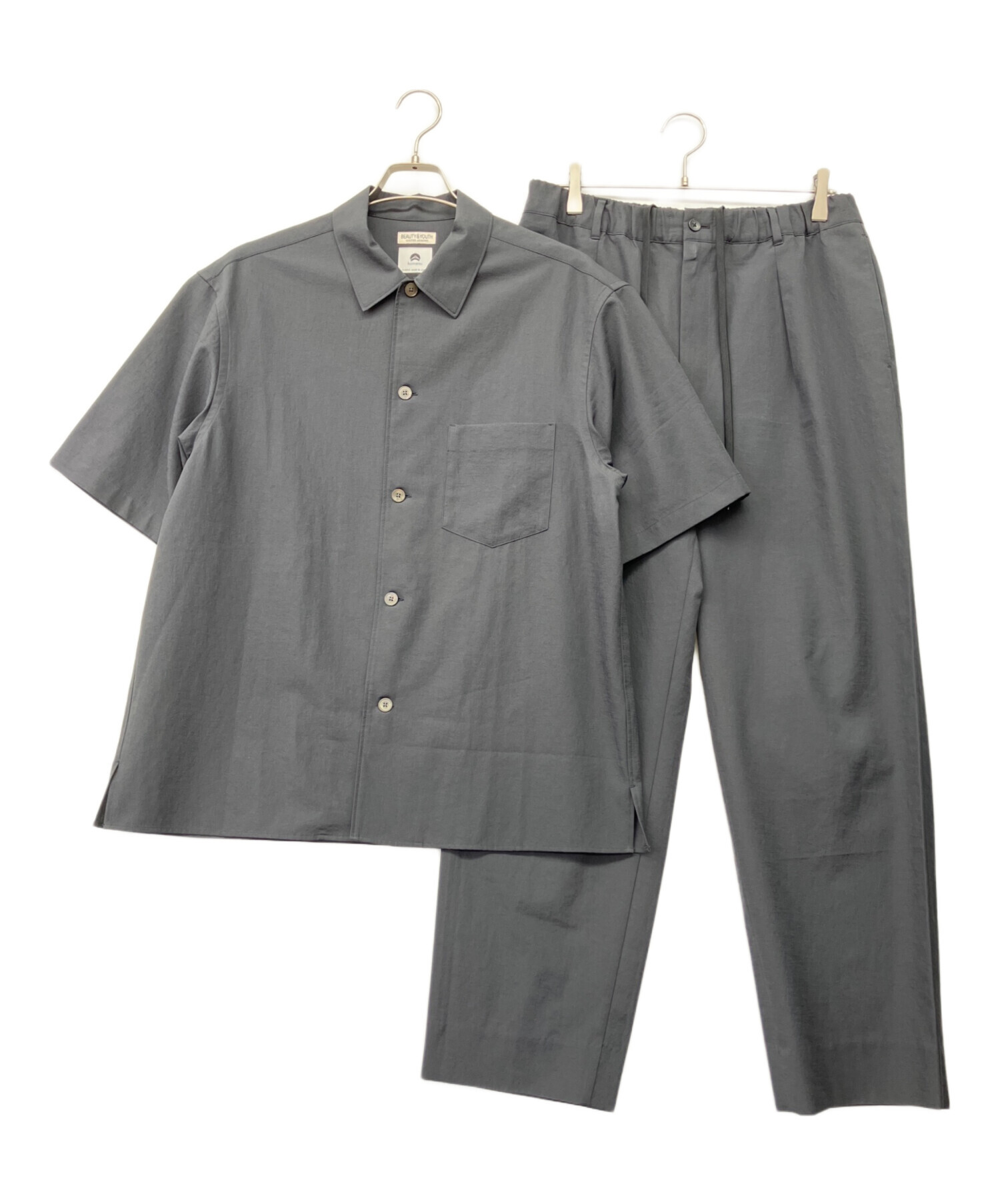 【セットアップ】BEAUTY&YOUTH KOMATSU カラーシャツ&ボトムス 中古・古着通販】BEAUTY&YOUTH (ビューティーアンドユース) KOMATSU