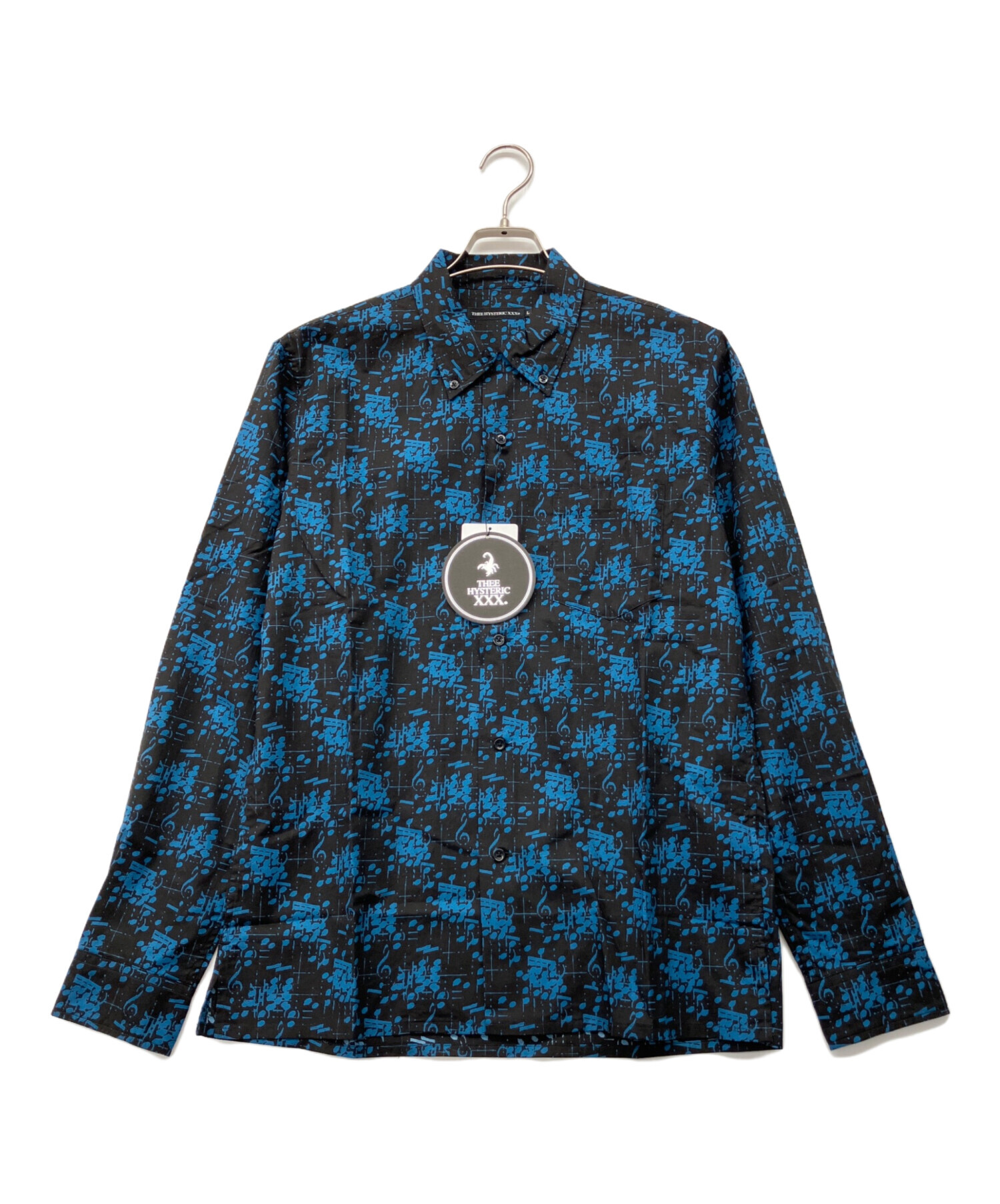 新品未使用品 THEE HYSTERIC XXX 長袖 シャツ ヌード アメコミ 総柄 M