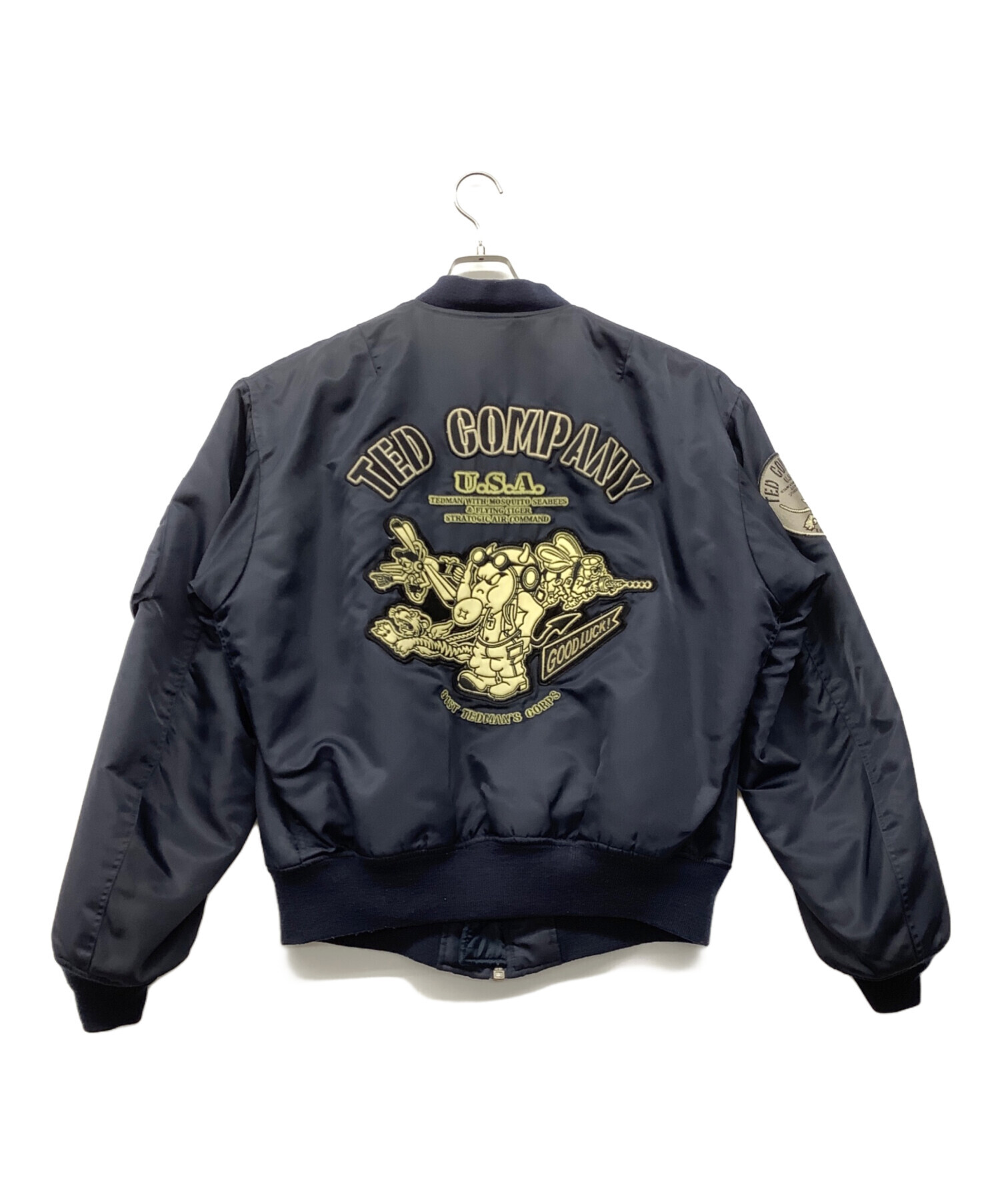 テッドマン TED COMPANY MA-1フライトジャケット ネイビー 中古・古着通販】TEDMAN (テッドマン) MA-1ジャケット ネイビー サイズ