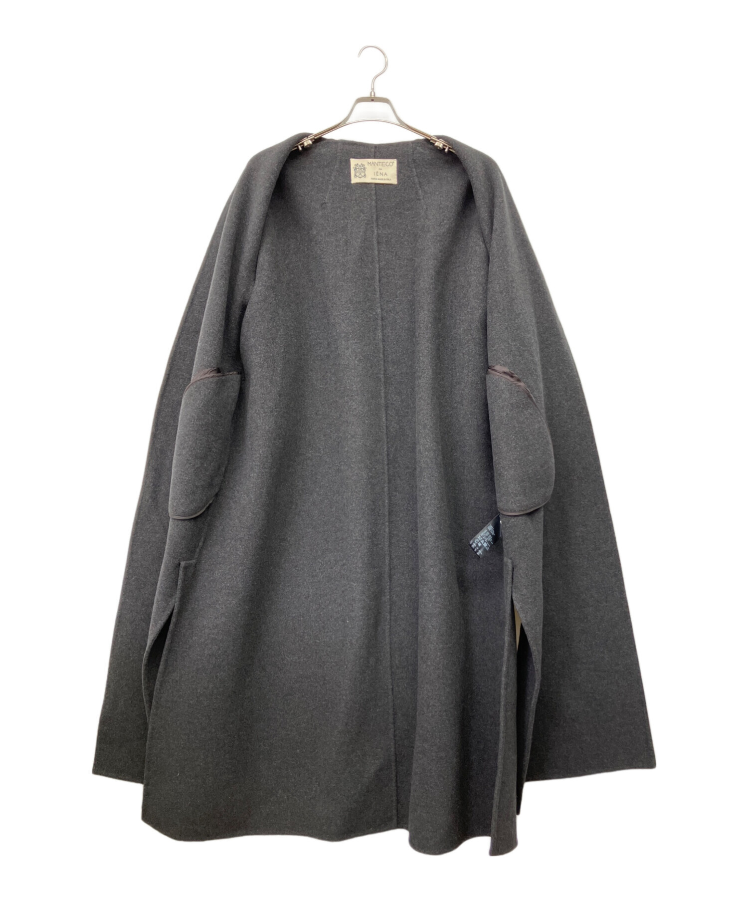 IENA MANTECO PURE 38 ダブルフェイス ロングコート 中古・古着通販】IENA (イエナ) MANTECO PUREダブルフェイスショート