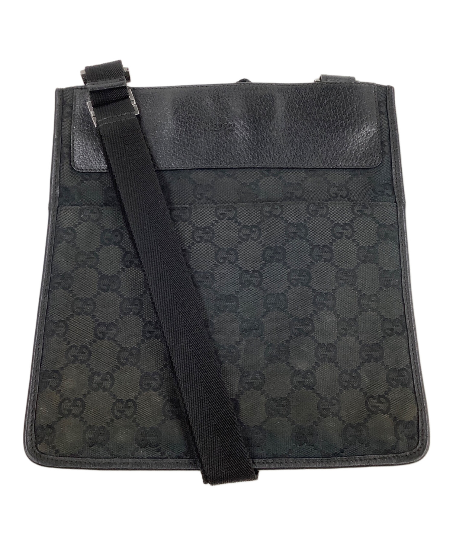 GUCCI グッチ ショルダーバッグ ブラック 中古・古着通販】GUCCI (グッチ) ショルダーバッグ ブラック｜ブランド