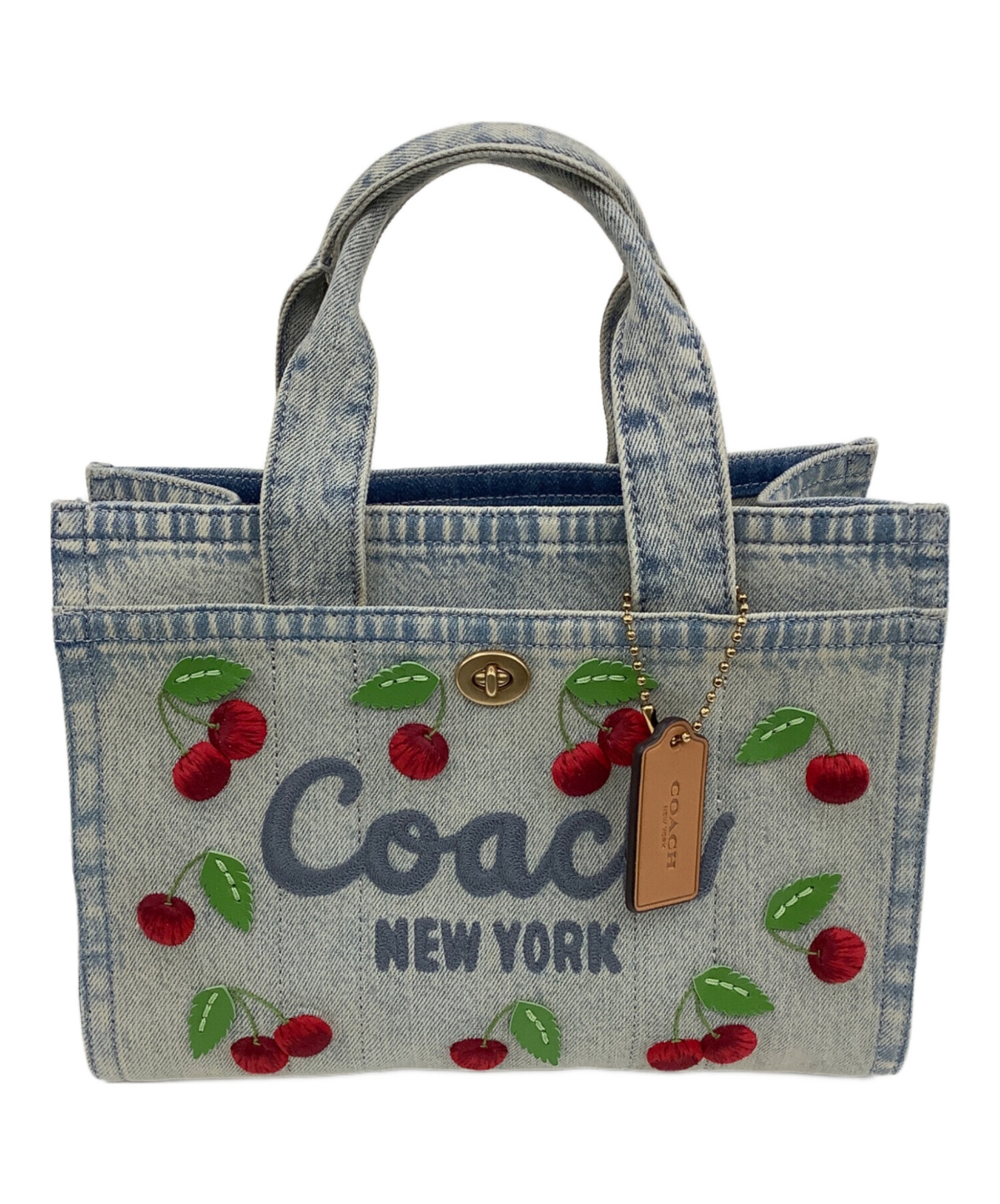 中古・古着通販】COACH (コーチ) カーゴトートバッグ26 インディゴ