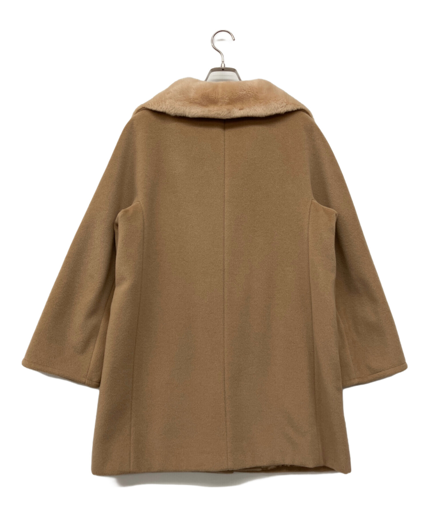 中古・古着通販】MaxMara (マックスマーラ) ウールコート ベージュ