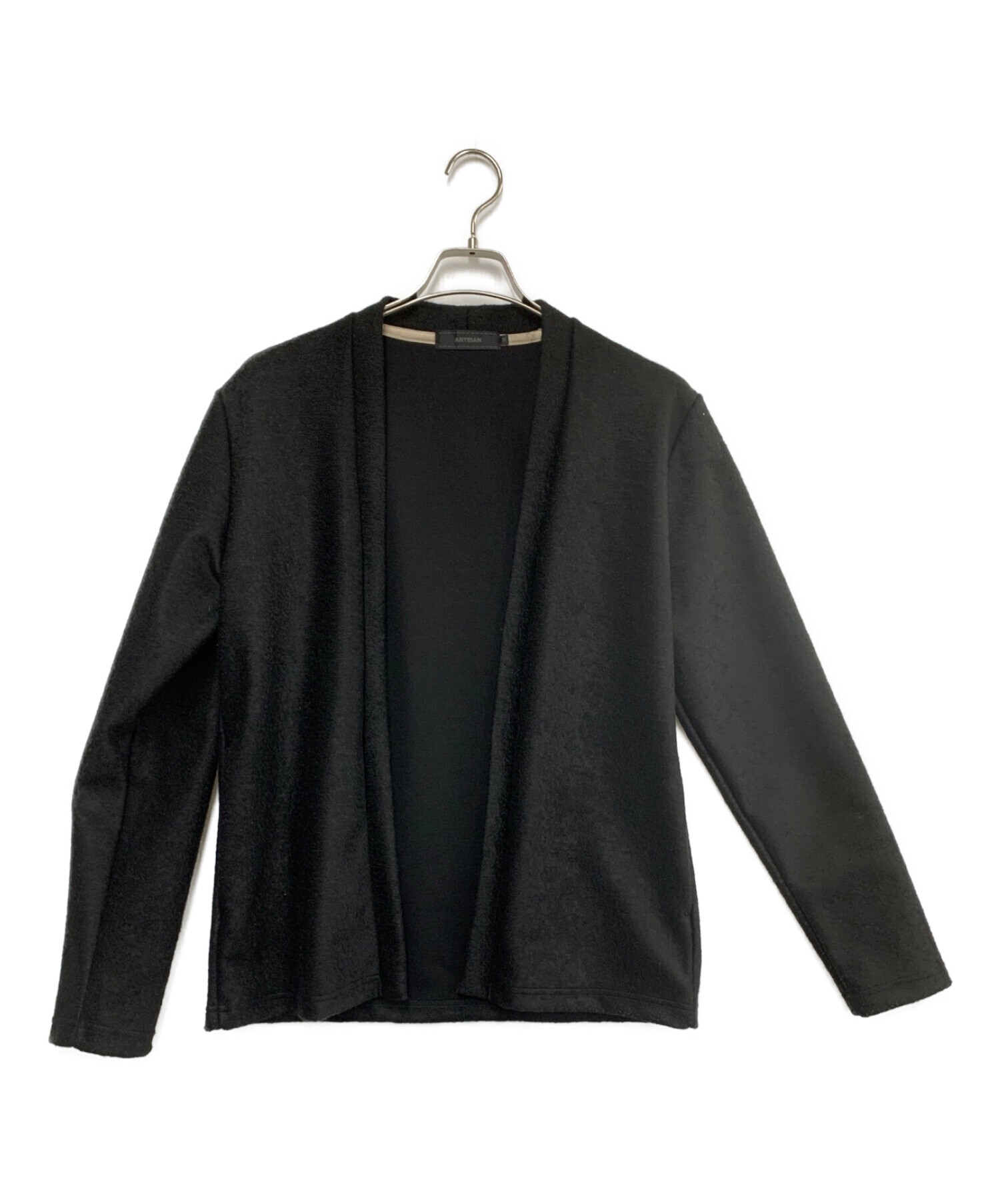 中古・古着通販】ARTISAN (アルチザン) はっぴカーディガン ブラック 