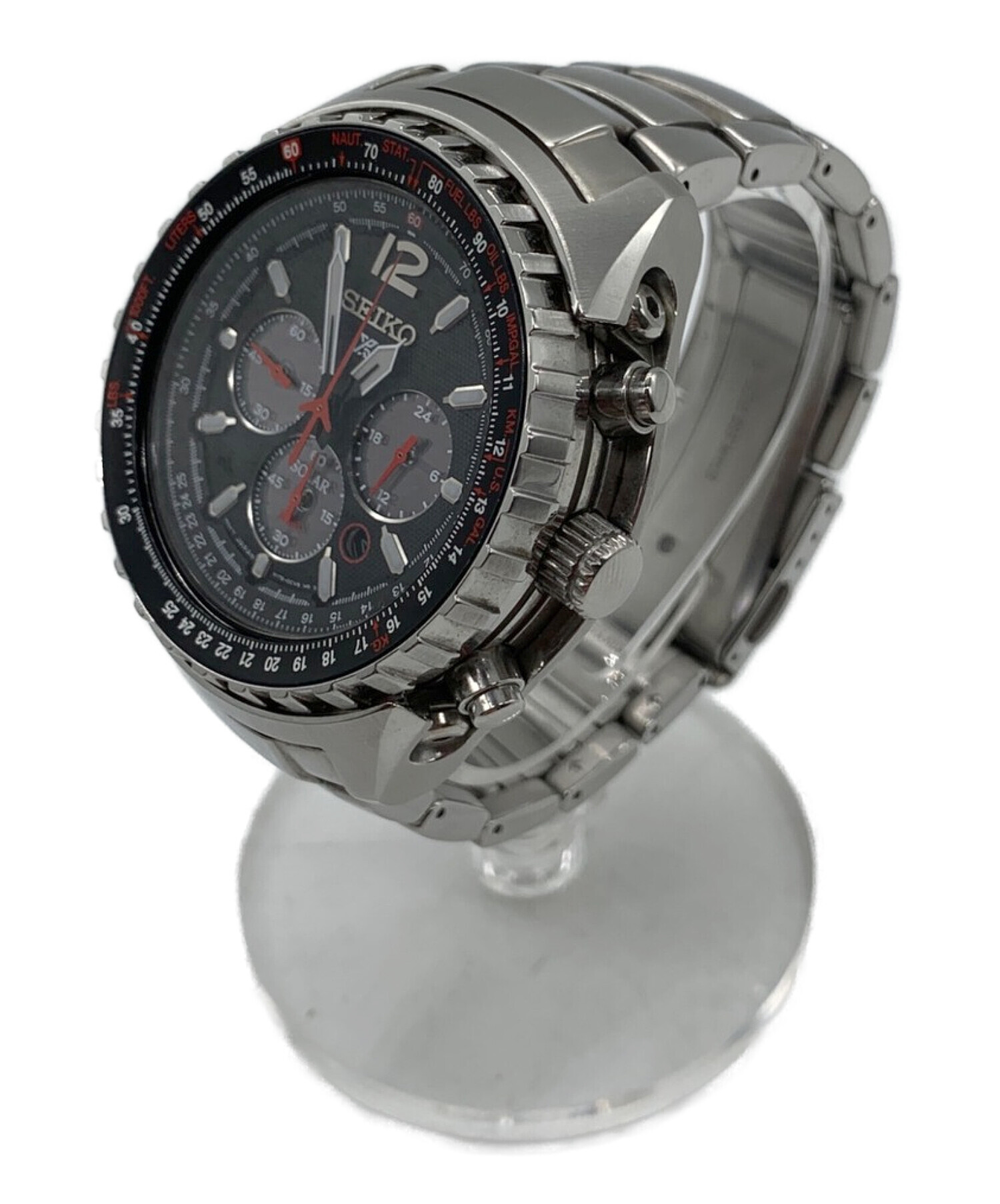 中古・古着通販】SEIKO (セイコー) V175-0CK0 ブラック｜ブランド