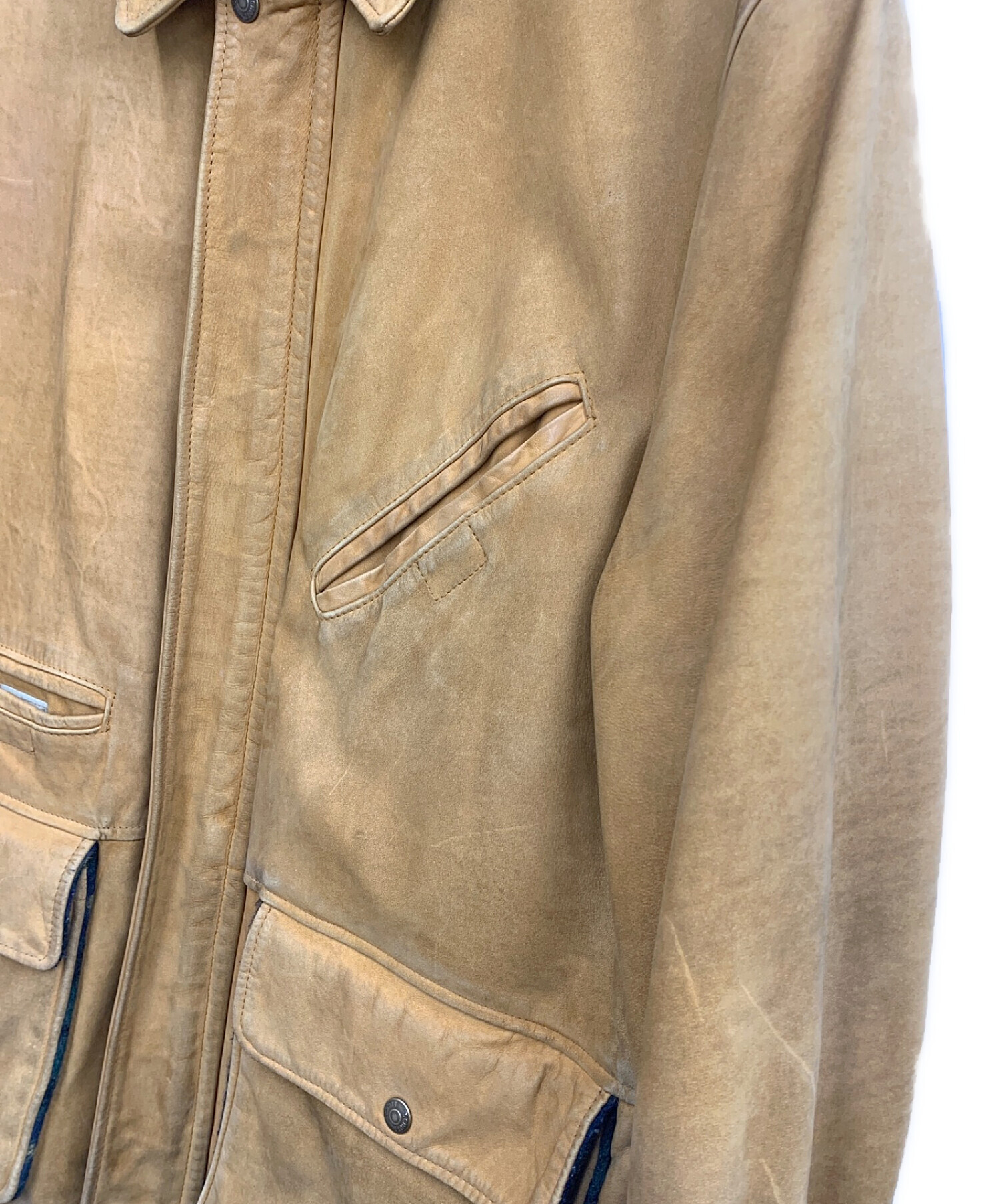 中古・古着通販】Schott (ショット) レザージャケット ブラウン