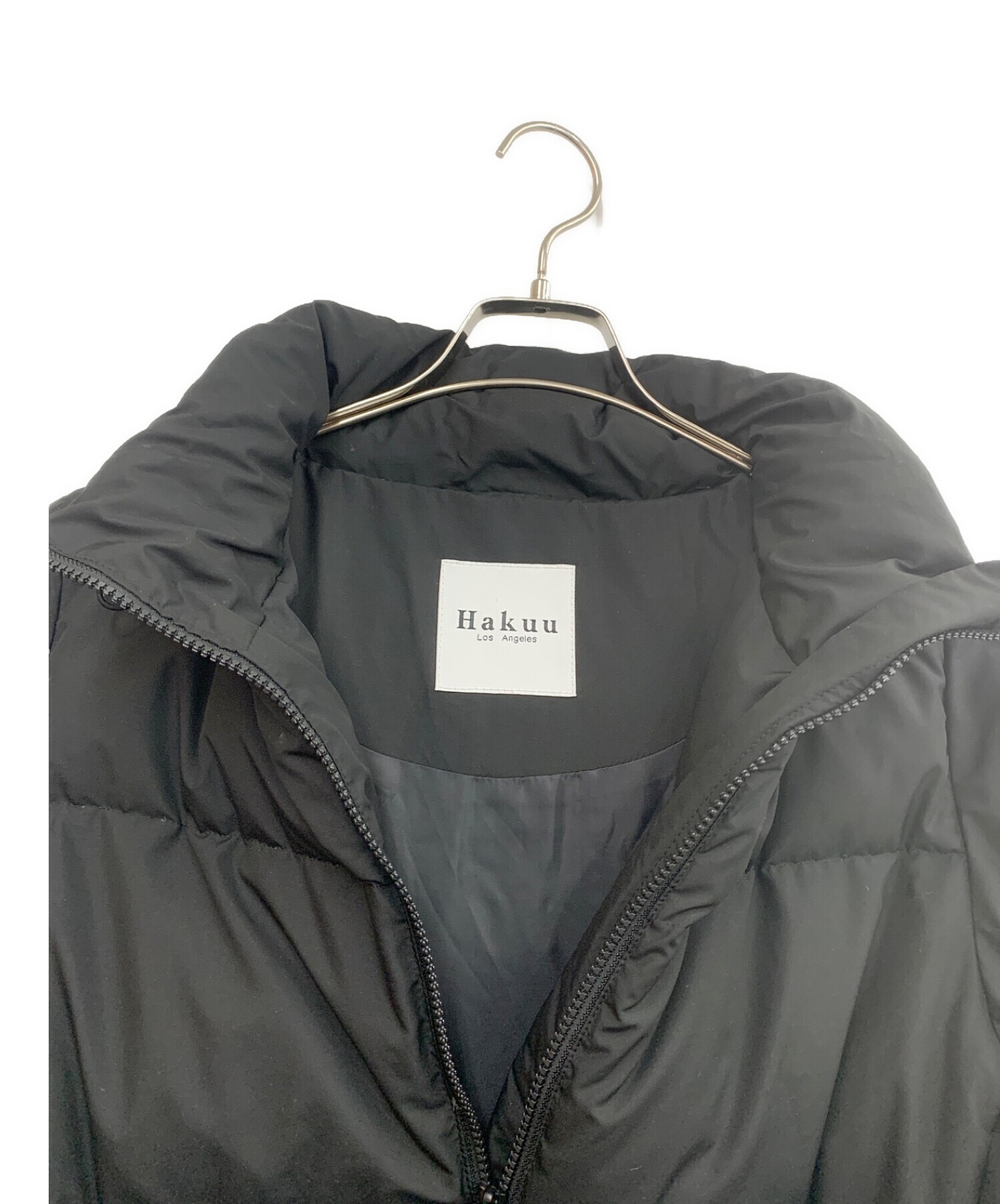 中古・古着通販】Hakuu (ハク) 別注ダウンジャケット ブラック サイズ 