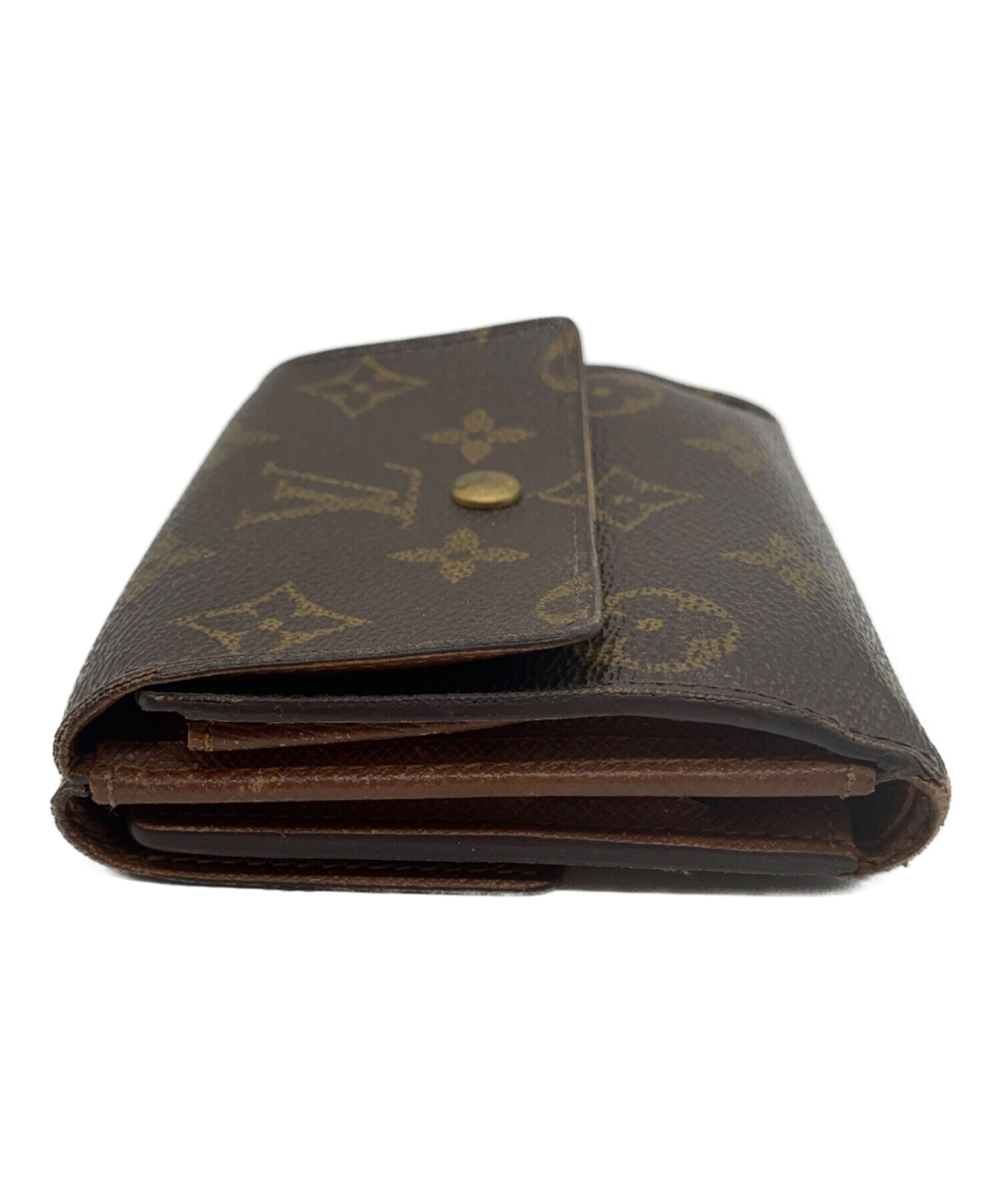 中古・古着通販】LOUIS VUITTON (ルイ ヴィトン) 2つ折り財布 ブラウン