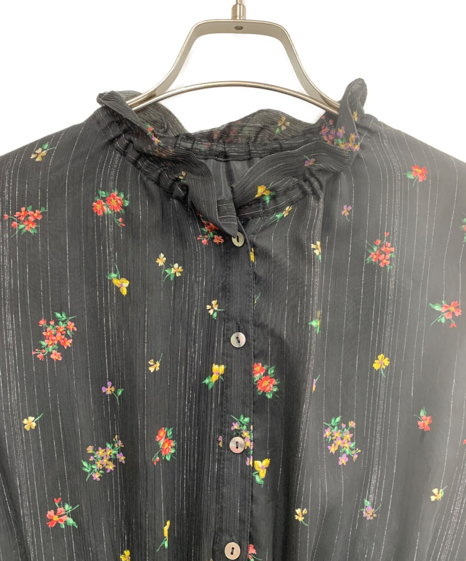 中古・古着通販】COEL (コエル) 総柄ワンピース ブラック サイズ:36