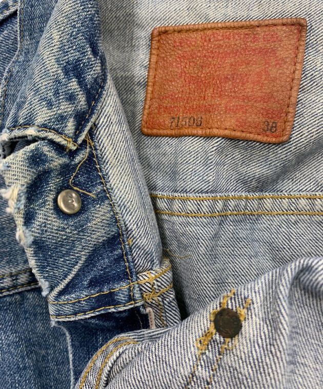 Special Levi's デニム　4th ビンテージ　38 ヒゲ 90s USA製 Levi'sリーバイス 501 デニムパンツ ヒゲ W46☆163 特大
