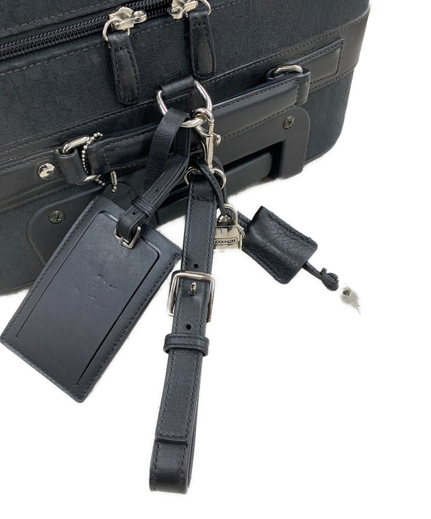 中古・古着通販】COACH (コーチ) キャリーバッグ ブラック｜ブランド