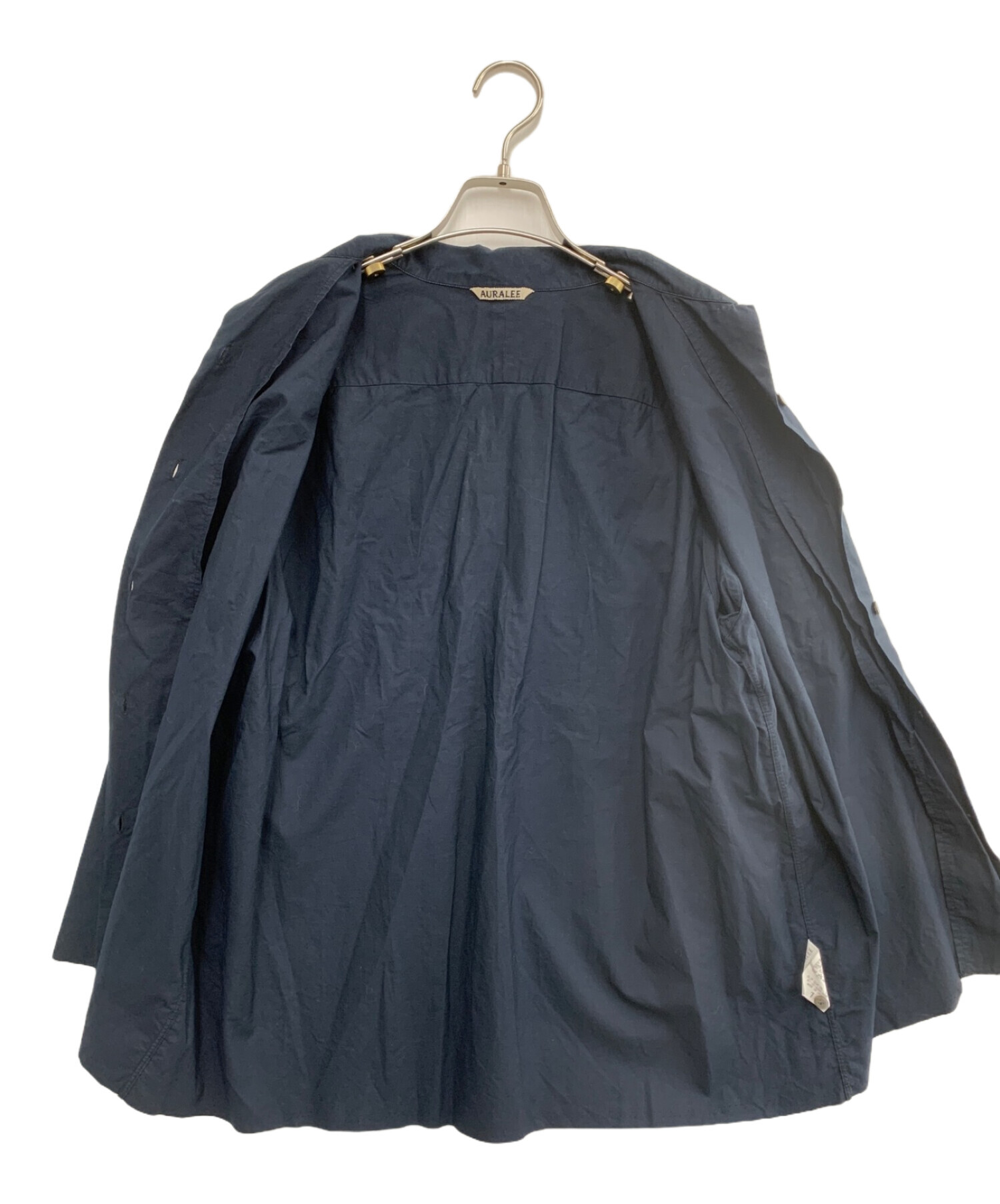 中古・古着通販】AURALEE (オーラリー) 7分袖シャツ ネイビー サイズ:1