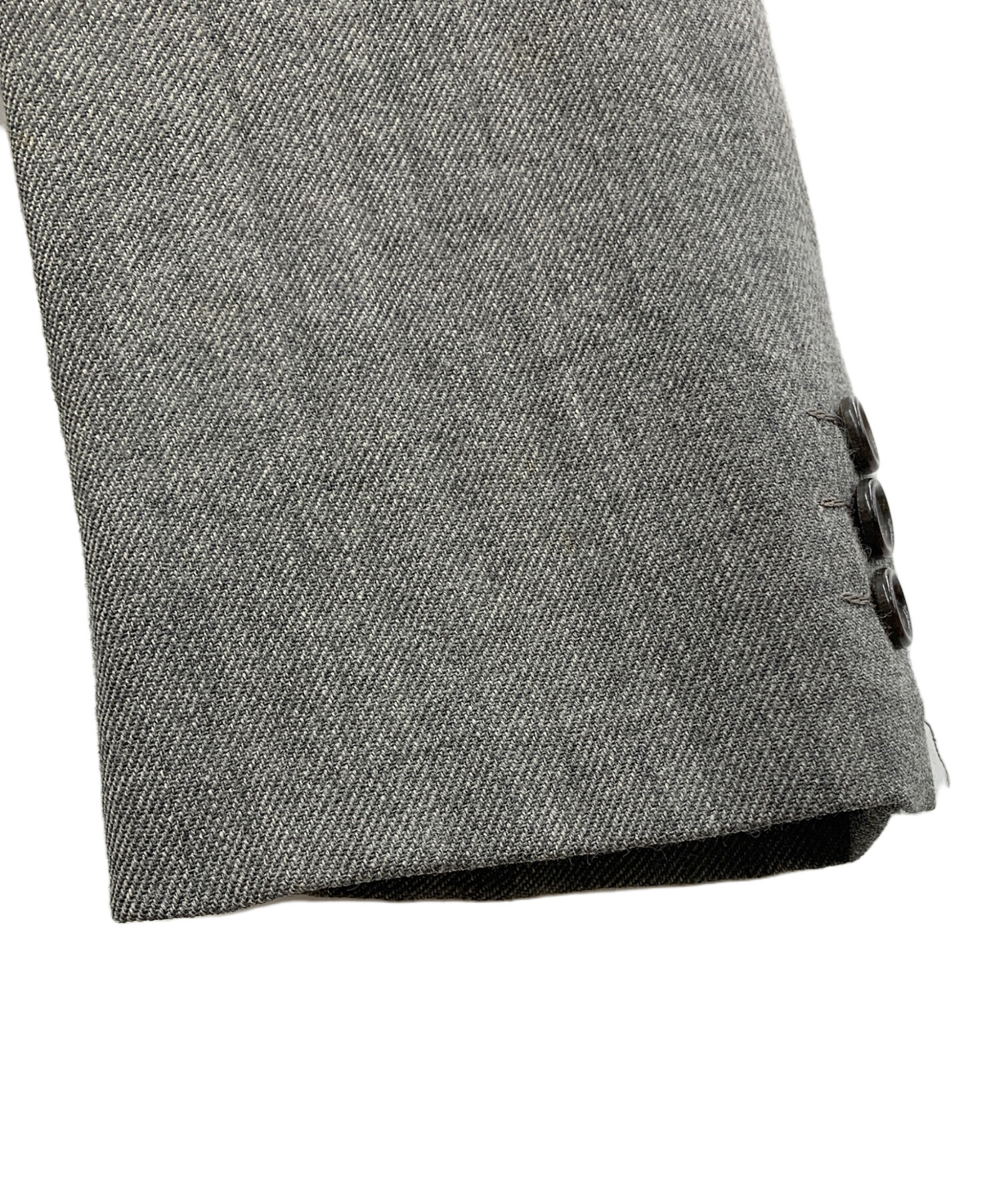 希少　美品　COMME des GARÇONS ネイビー テーラードジャケット □□ COMME des GARCONS コムデギャルソン ピンストライプ柄