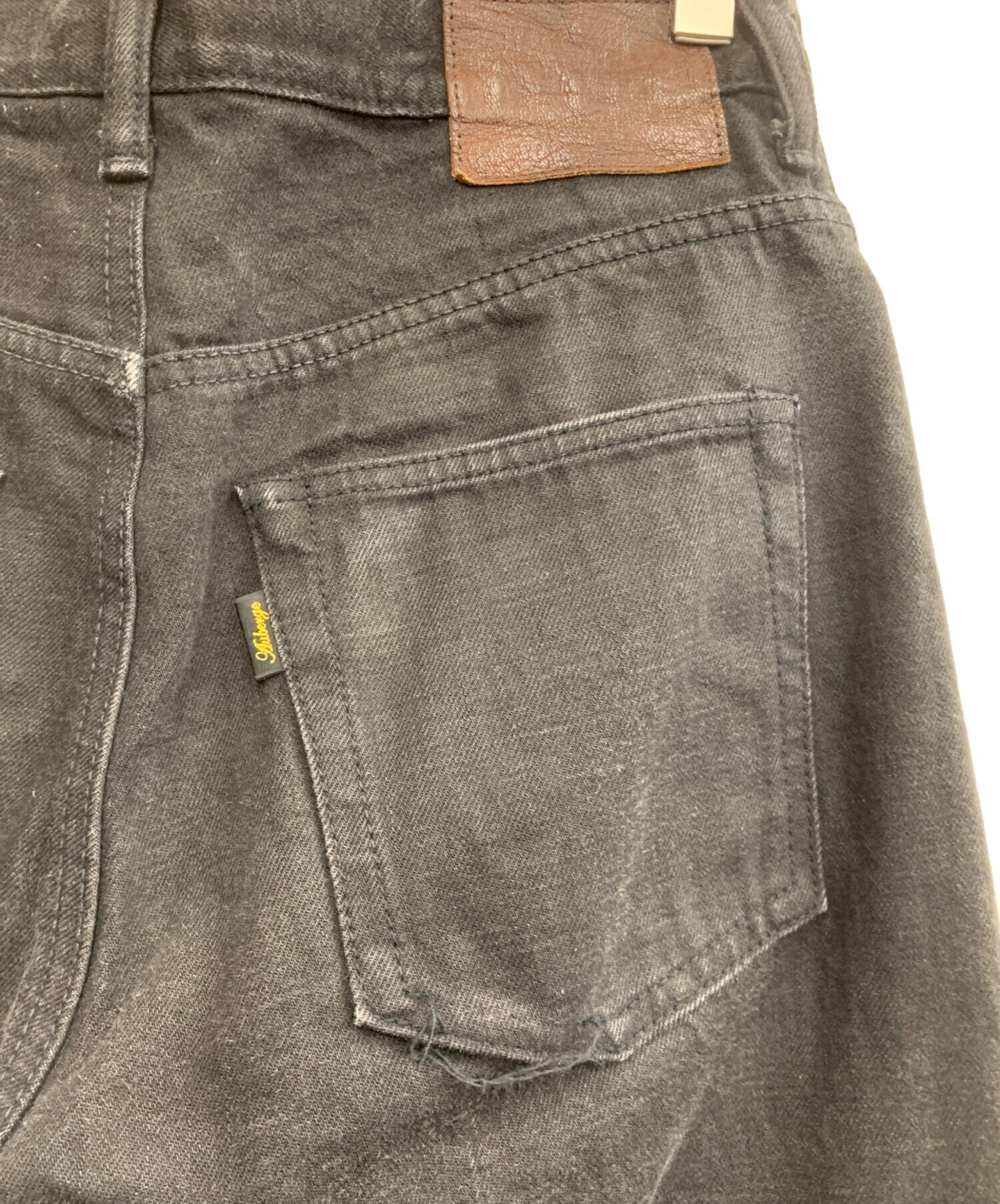 中古・古着通販】AUBERGE (オーベルジュ) デニムパンツ ブラック